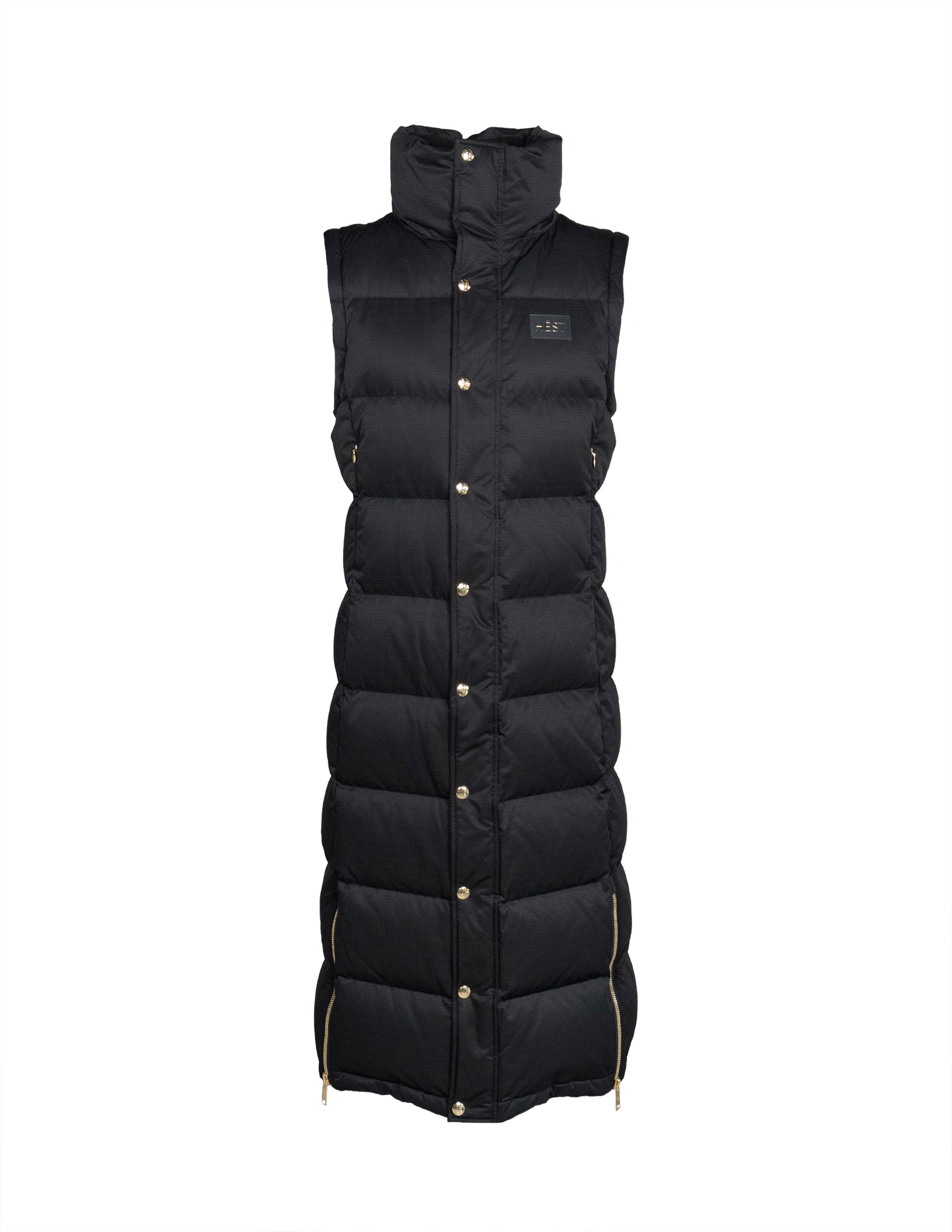 EDDA 2in1 Down Coat/ Vest in Black Vestes Hést   