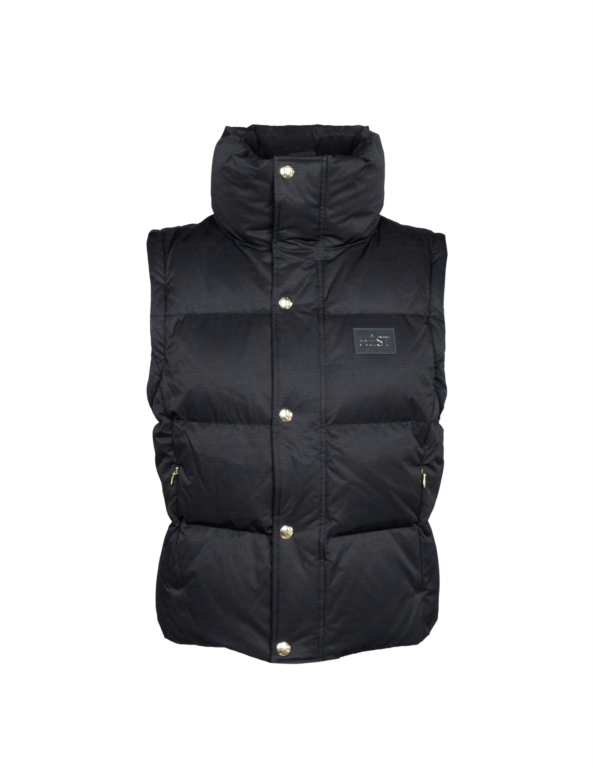 EDDA 2in1 Down Jacket/ Vest in Black Vestes Hést   