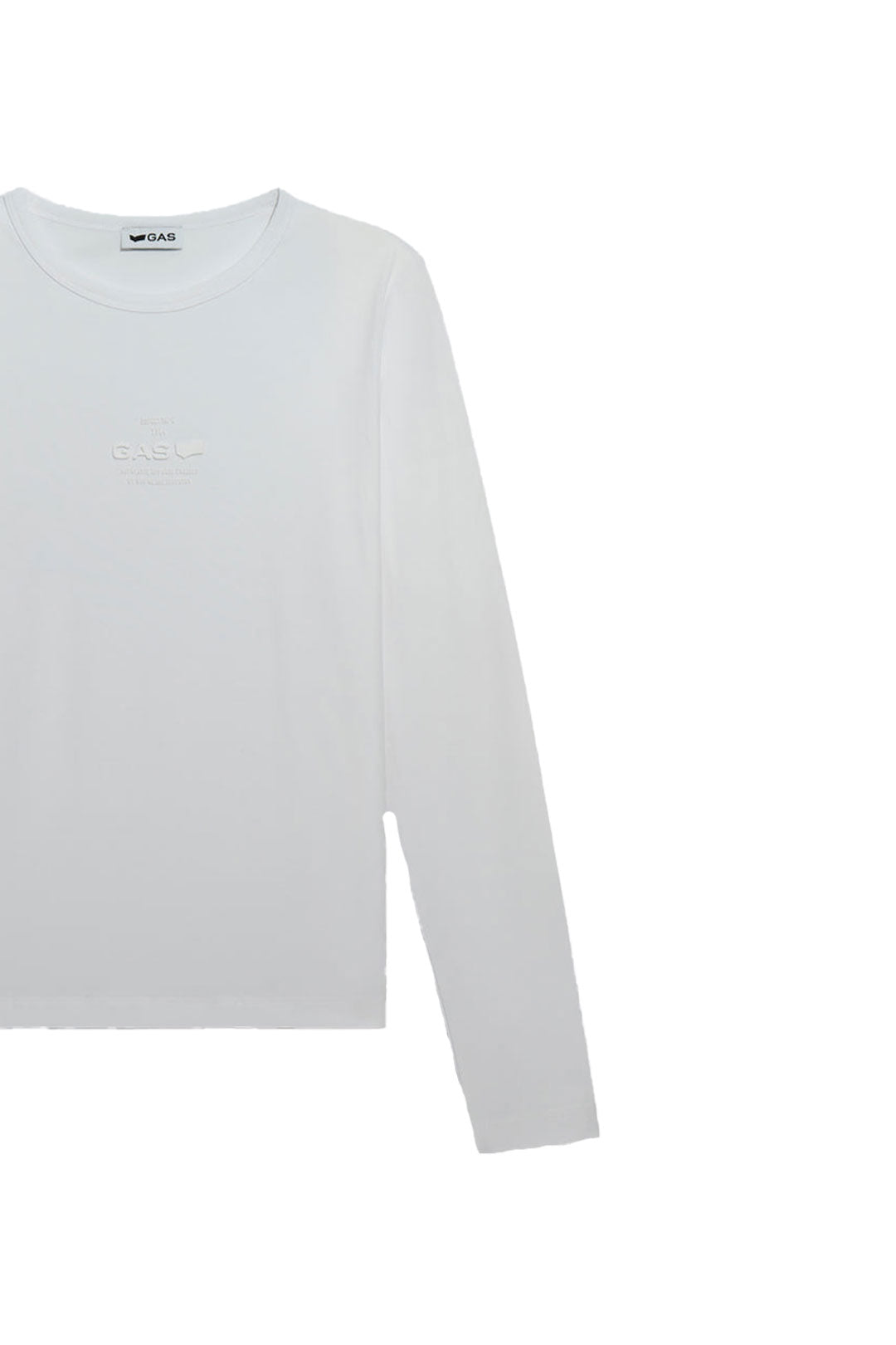 Hanike M/L "Gas Logo" in White Sweatshirts GAS   