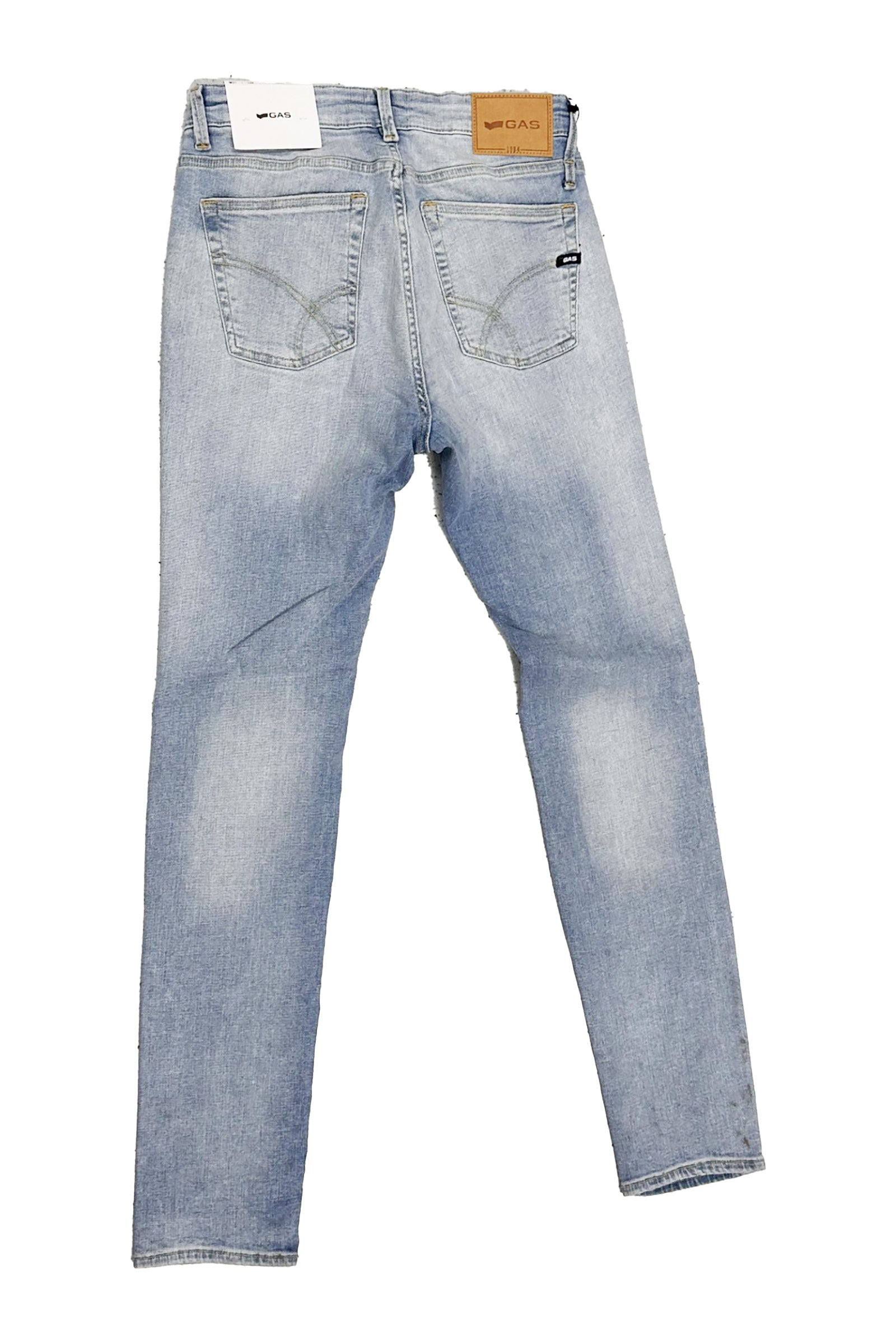 Sax Zip Rev 5 Pocket en Light Blue Ligh Jeans GAS   