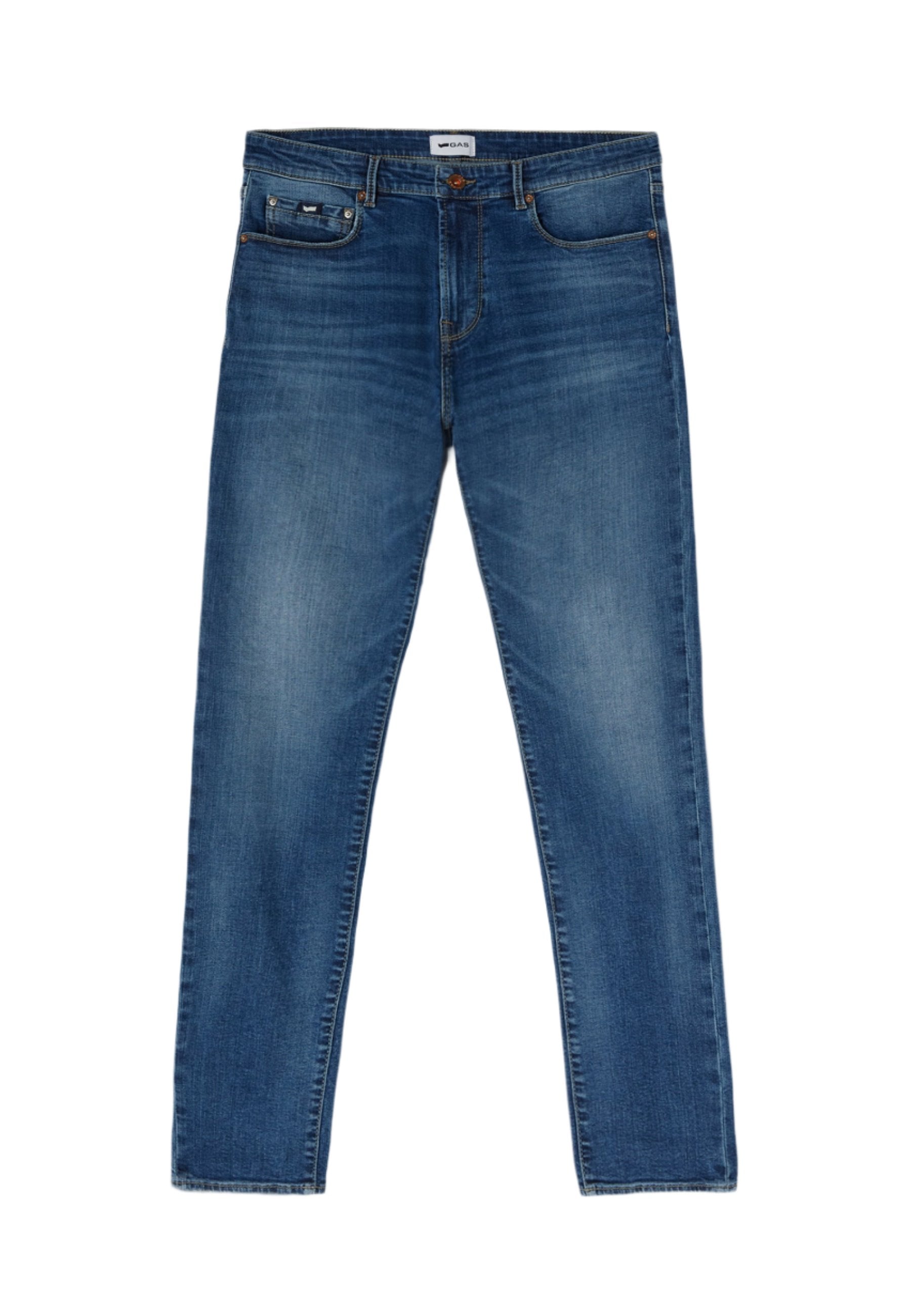 Sax Zip Rev en Stone Mid Mid Jeans GAS   