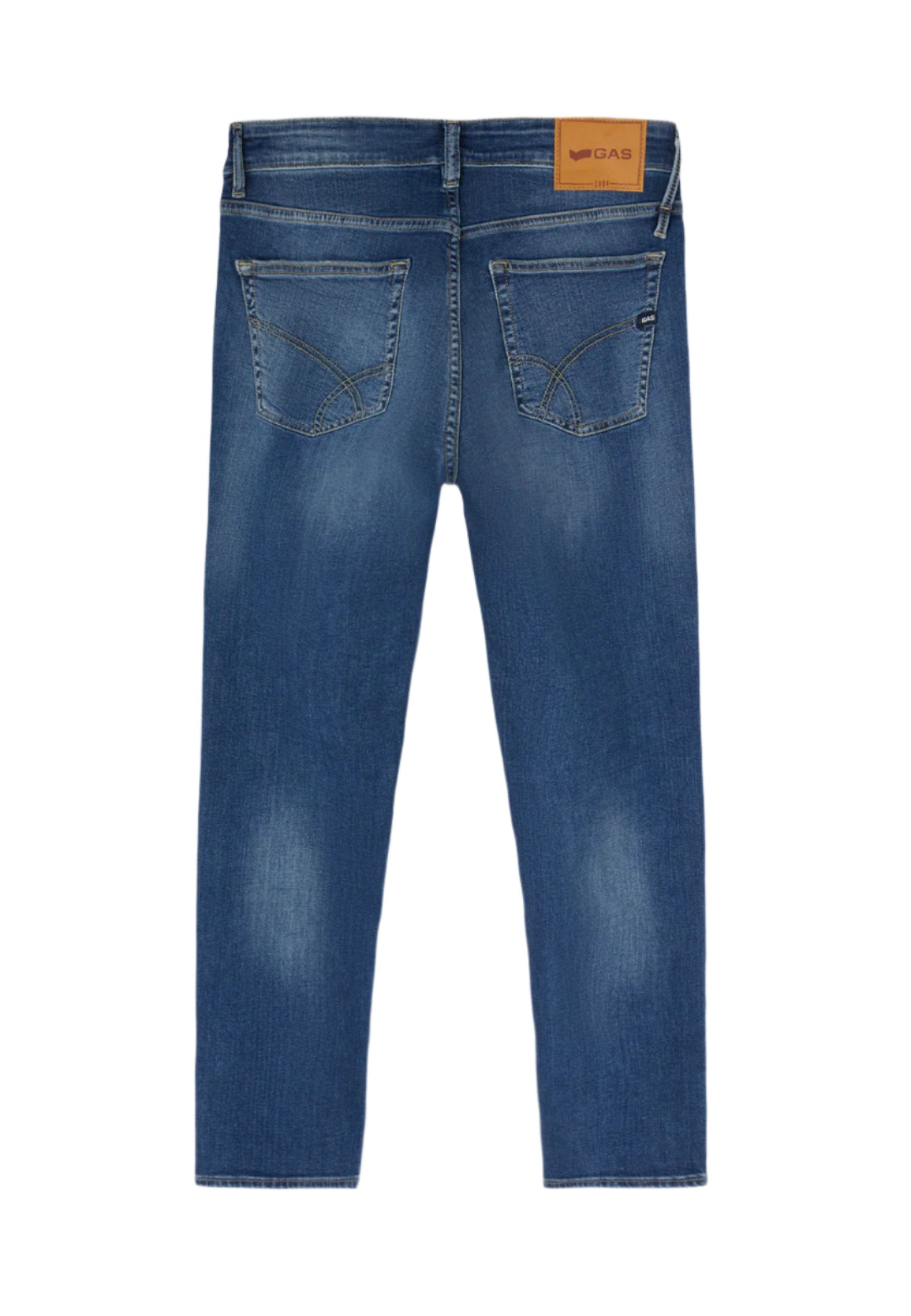 Sax Zip Rev en Stone Mid Mid Jeans GAS   