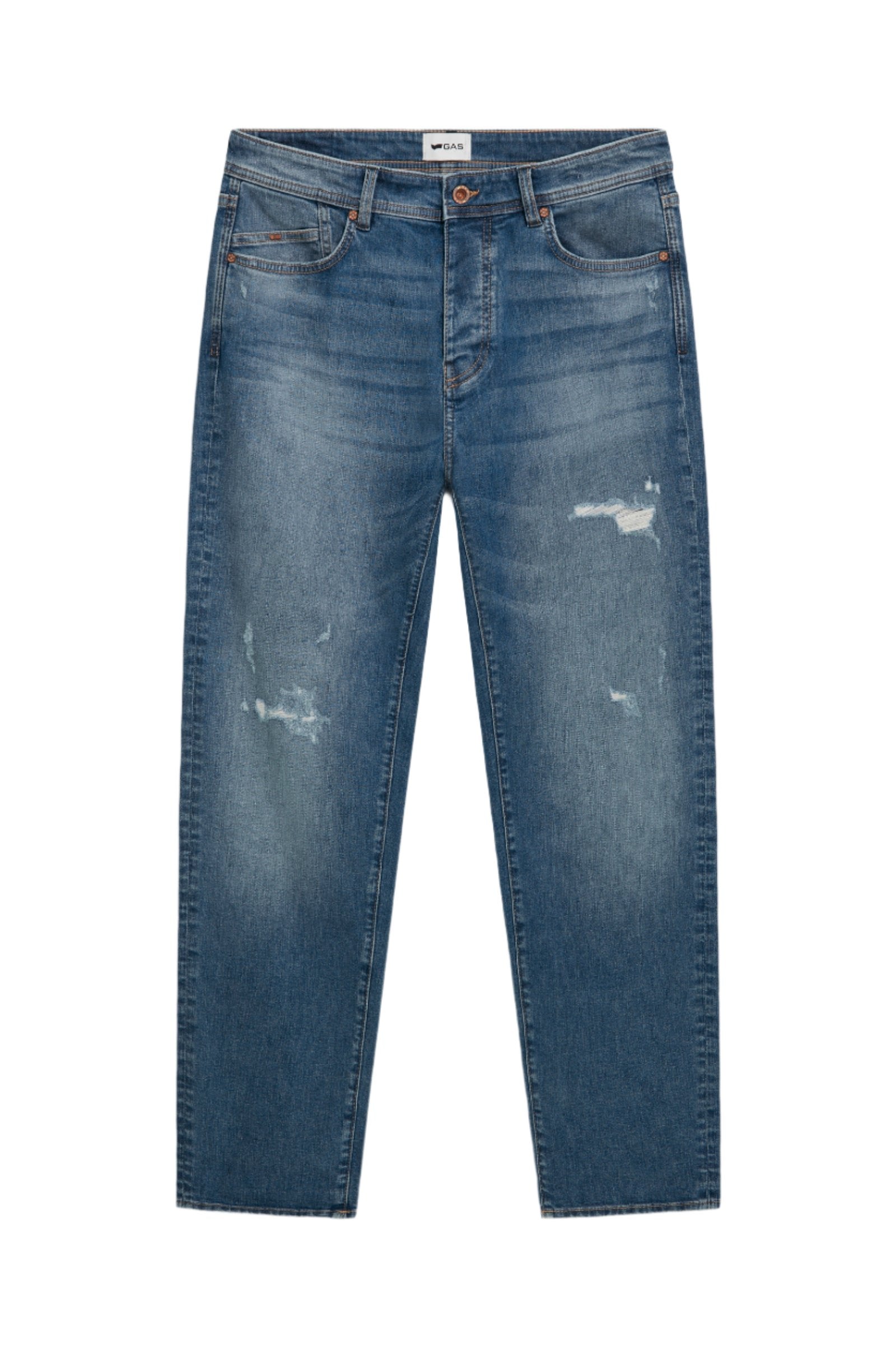 Kevin Carrot en jeans Med Blue Repair GAS   