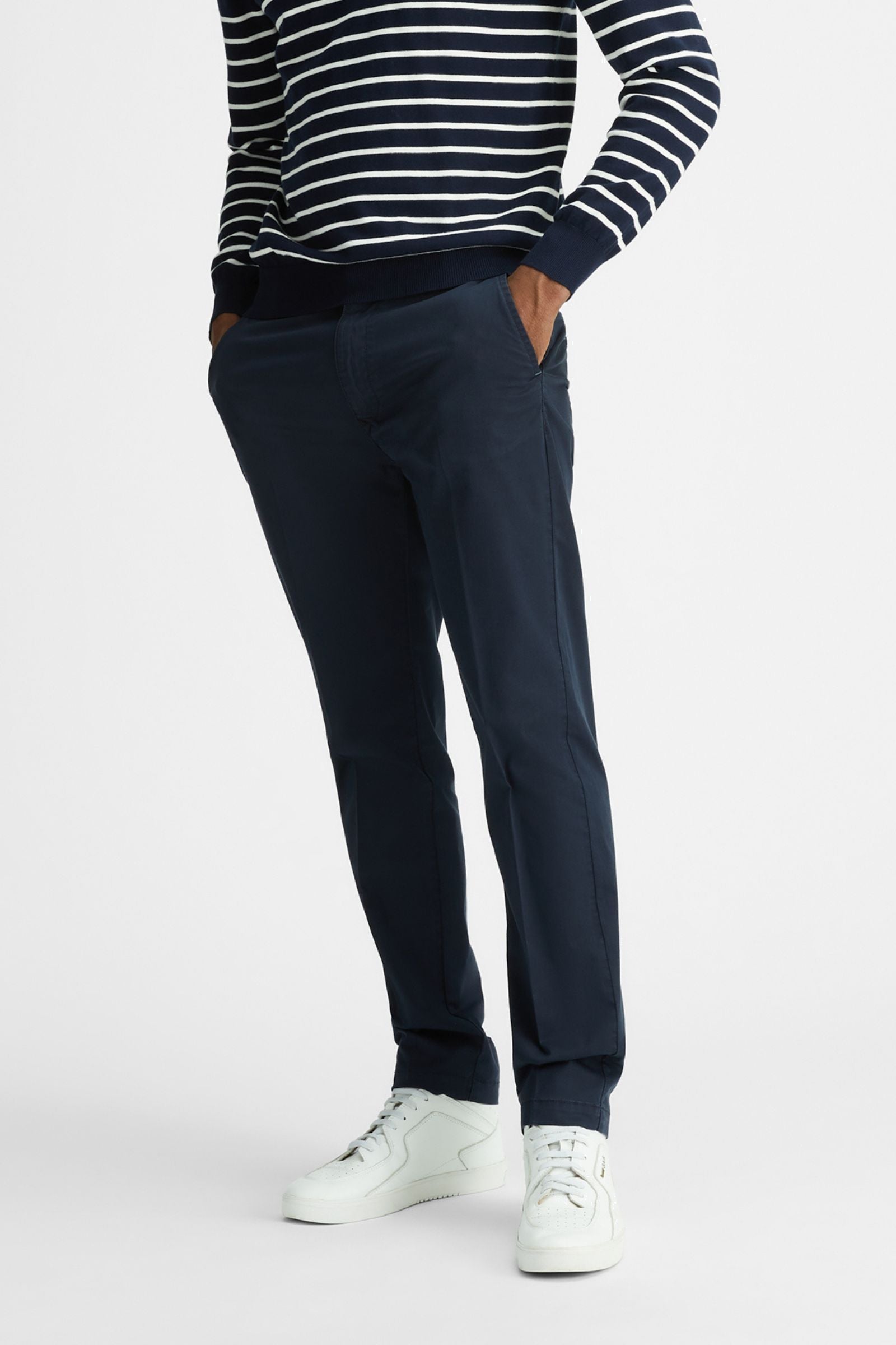 New Sadeck Det Trousers in Navy Blue Pantalon GAS   