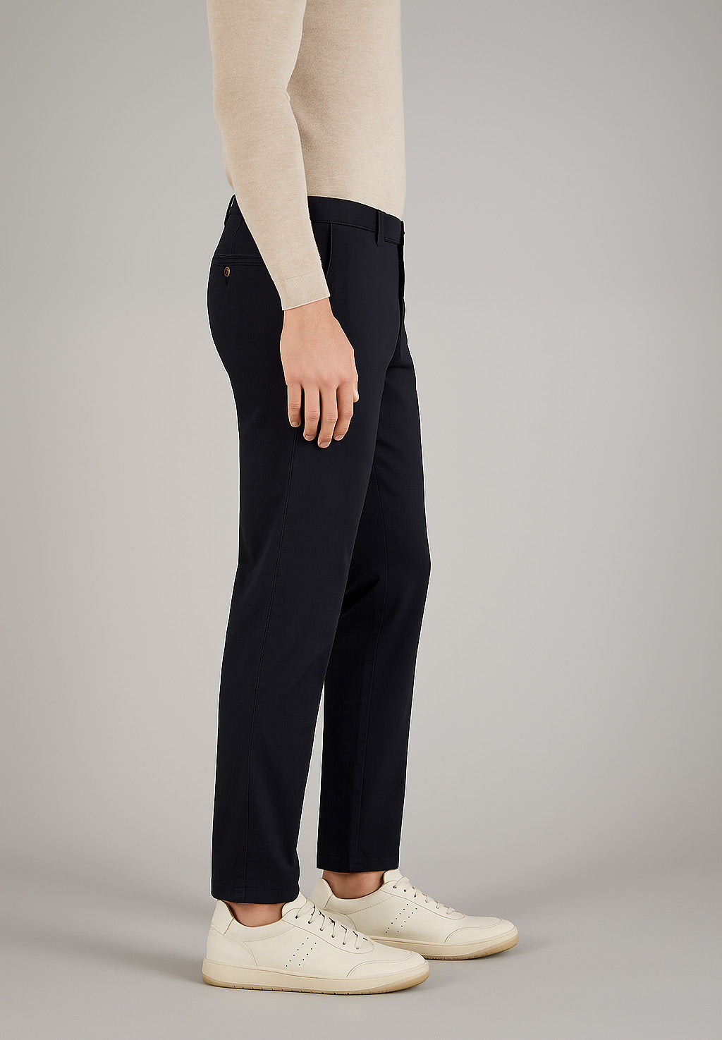 BENITO Chino en noir Pantalons Gardeur
