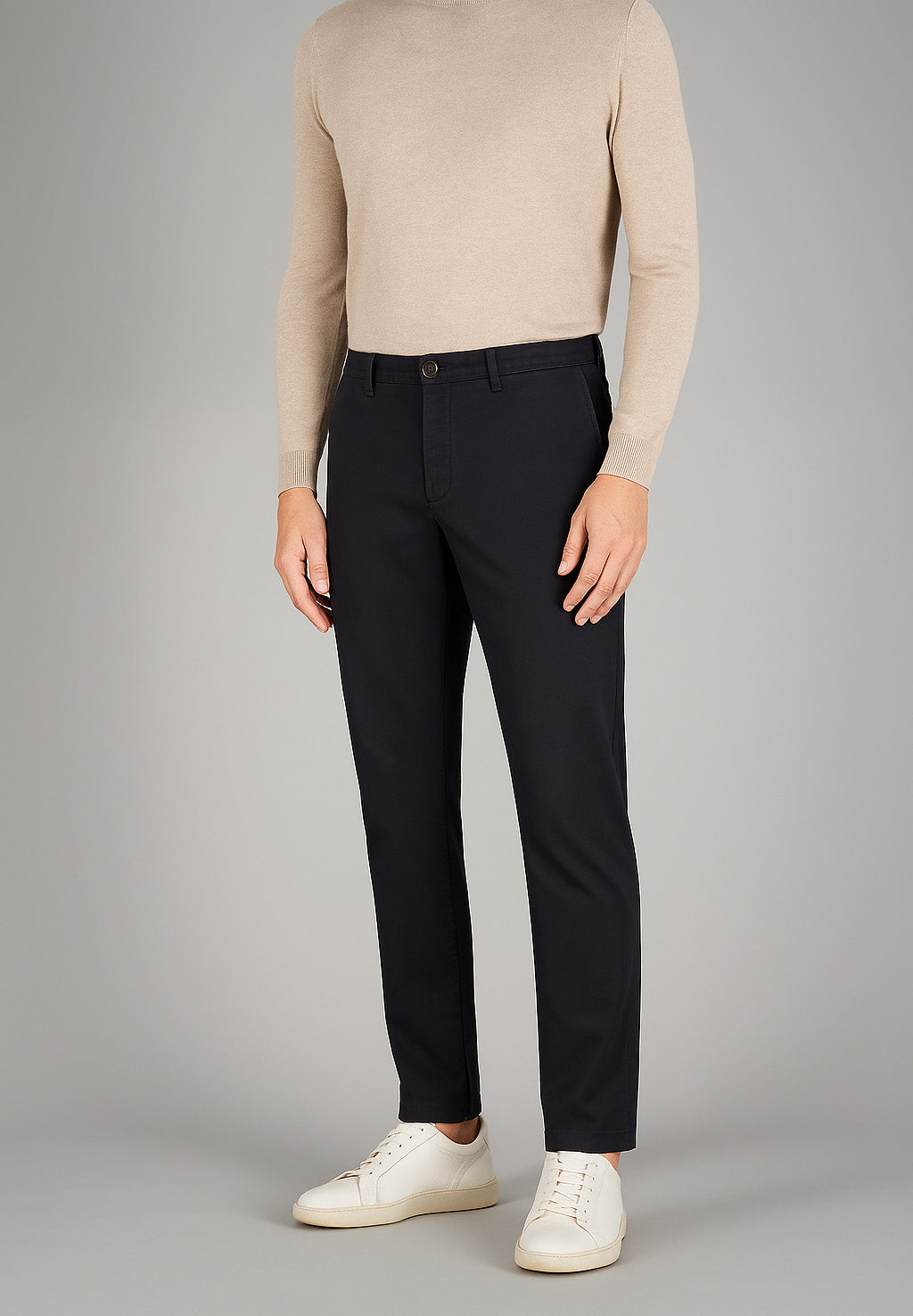BENITO Chino en noir Pantalons Gardeur