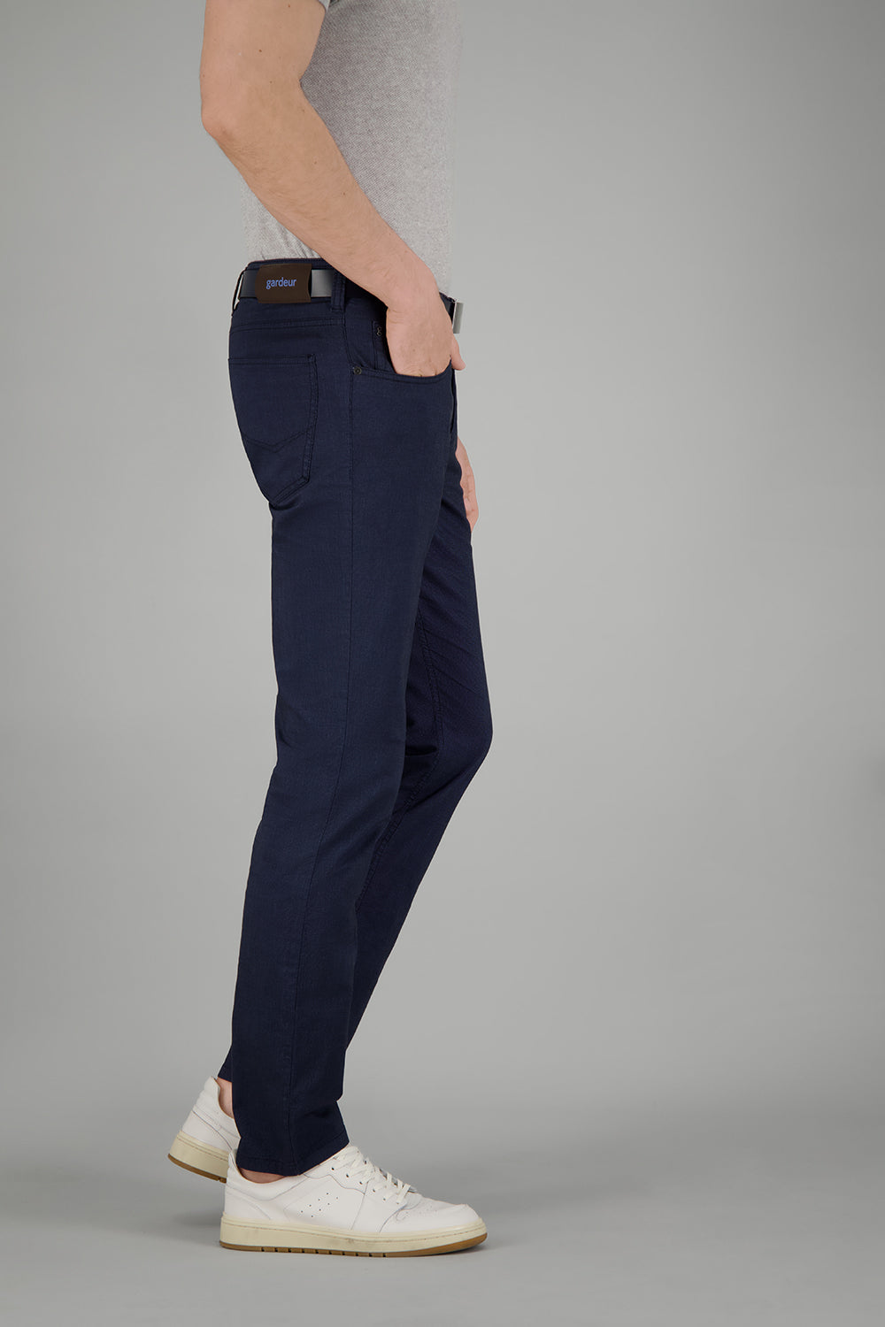 Pantalon BILL-3 en marine foncé Pantalons Gardeur