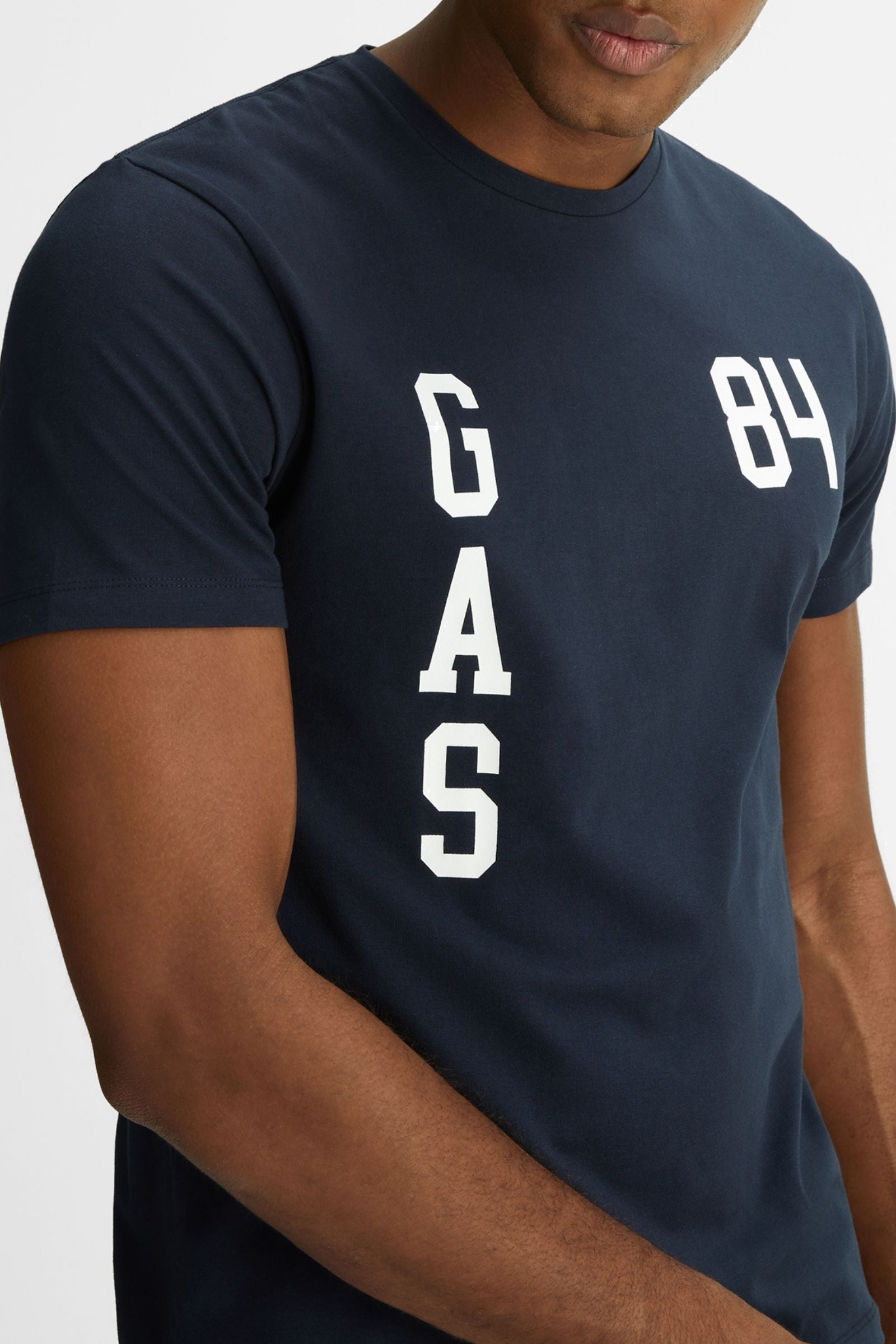 Scuba/S Brand G84 T-shirt en bleu marine T-shirts GAS   