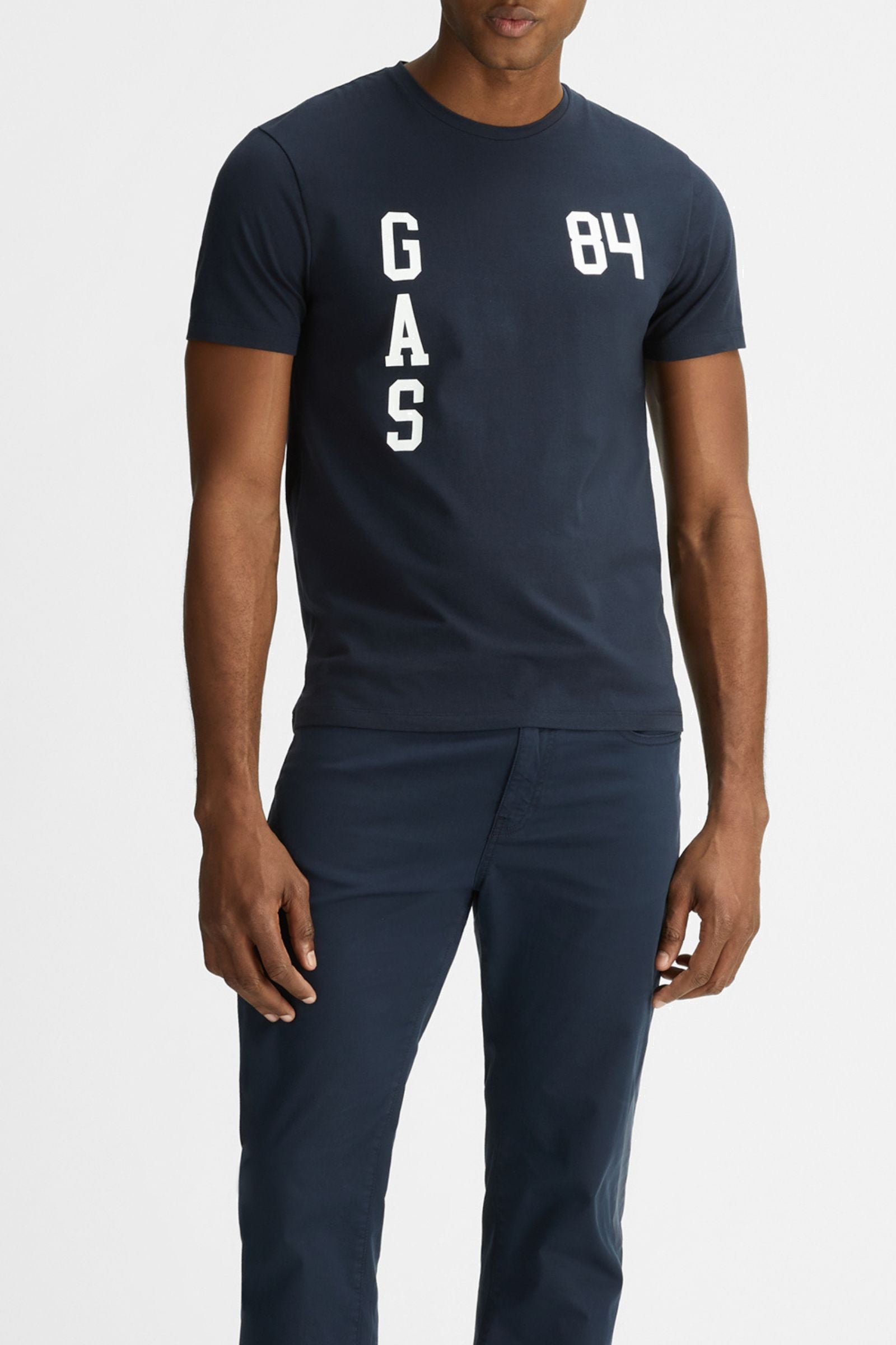 Scuba/S Brand G84 T-shirt en bleu marine T-shirts GAS   