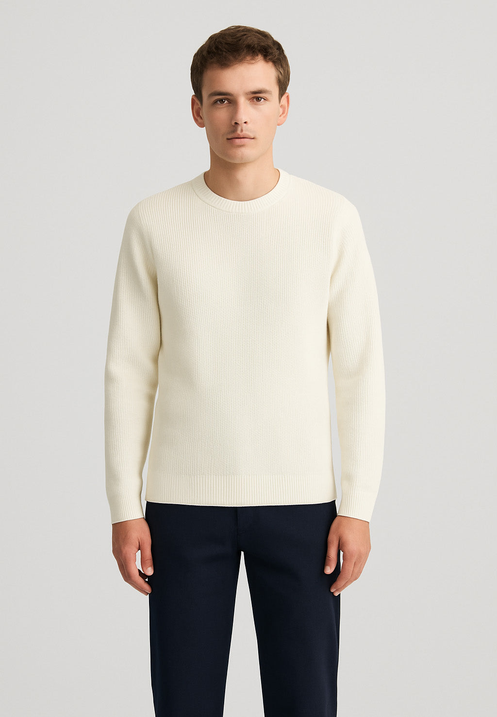 Adyn Round Neck in Snow White Pullover GAS