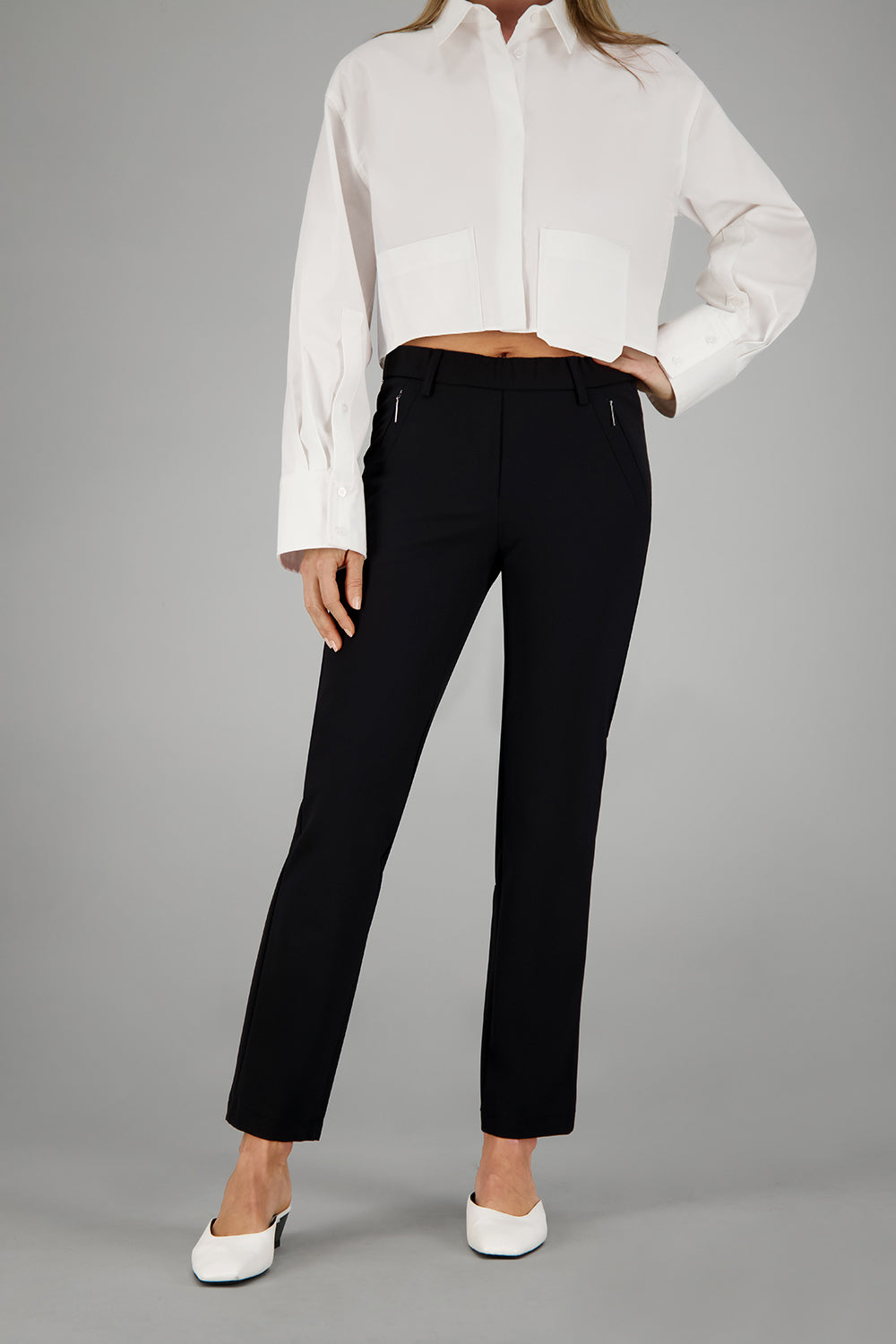 ZENE57 Pantalon en noir Pantalons Gardeur