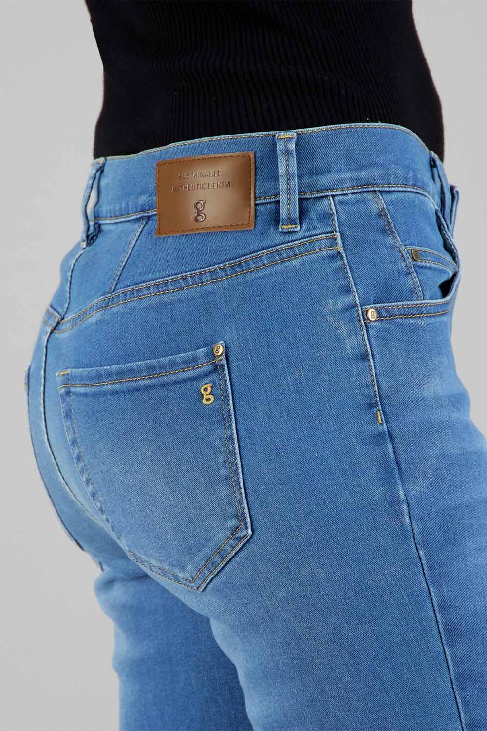 ZURI122 Jeans en stone used Jeans Gardeur