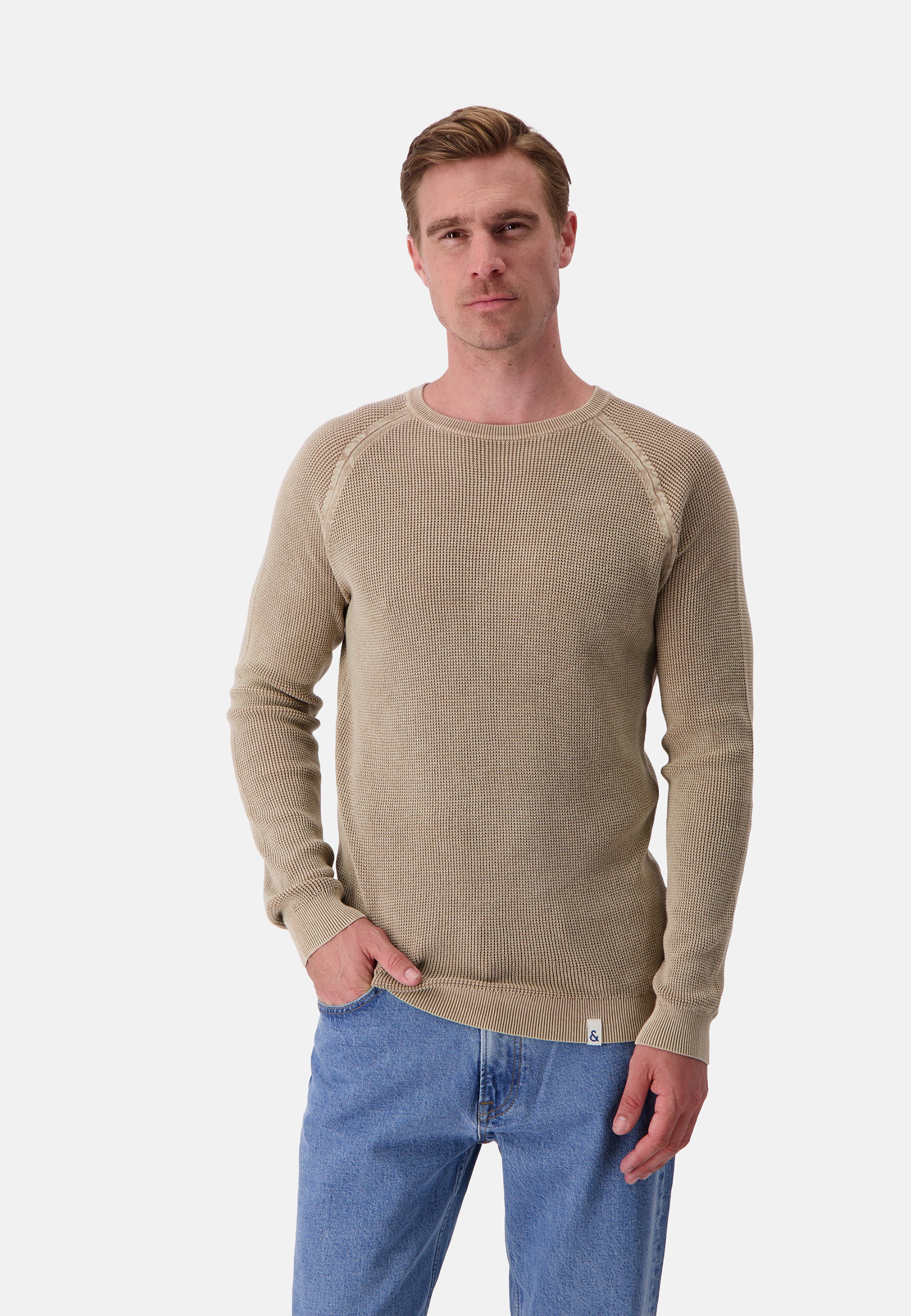 Roundneck-Washed in Tent Pullover (Pull à col rond lavé dans une tente) Colours and Sons   