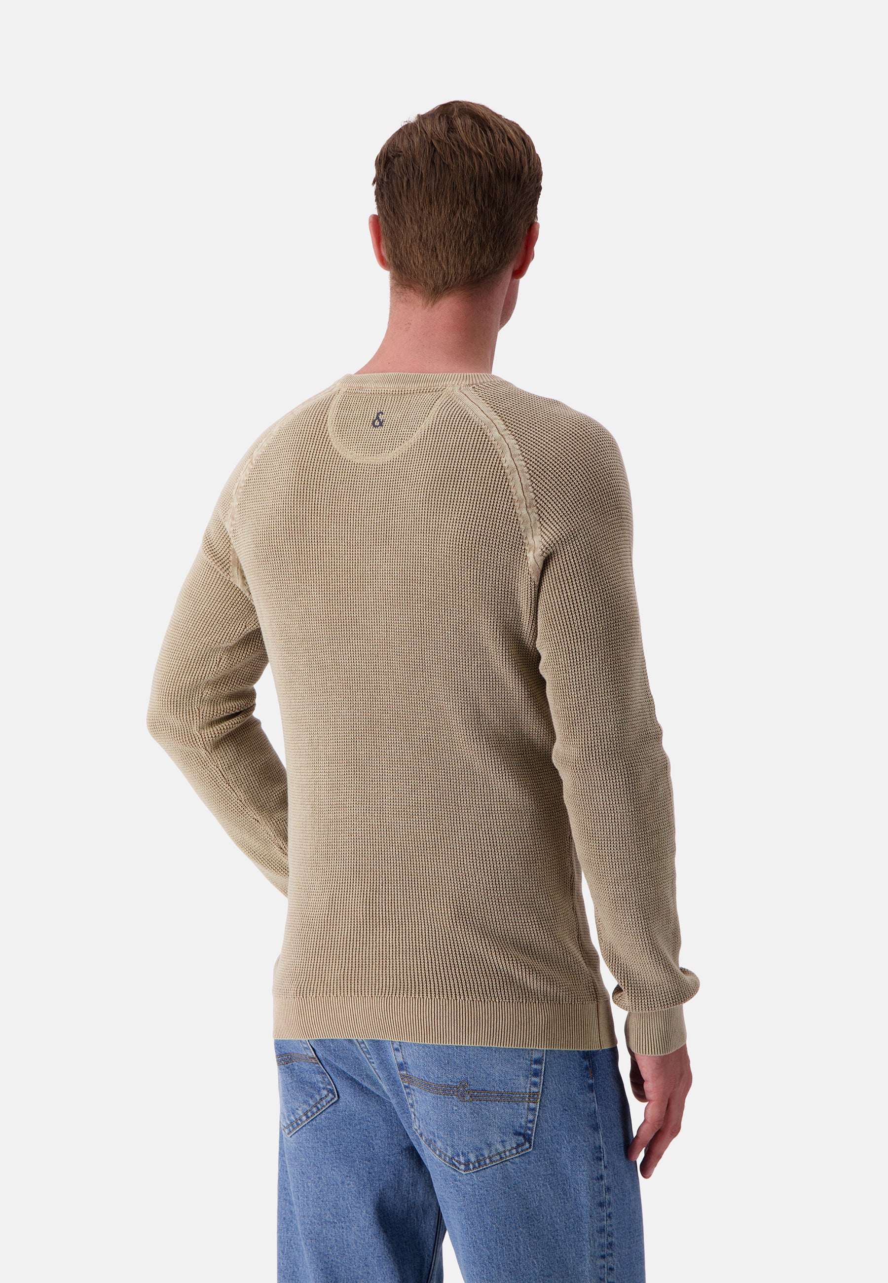 Roundneck-Washed in Tent Pullover (Pull à col rond lavé dans une tente) Colours and Sons   