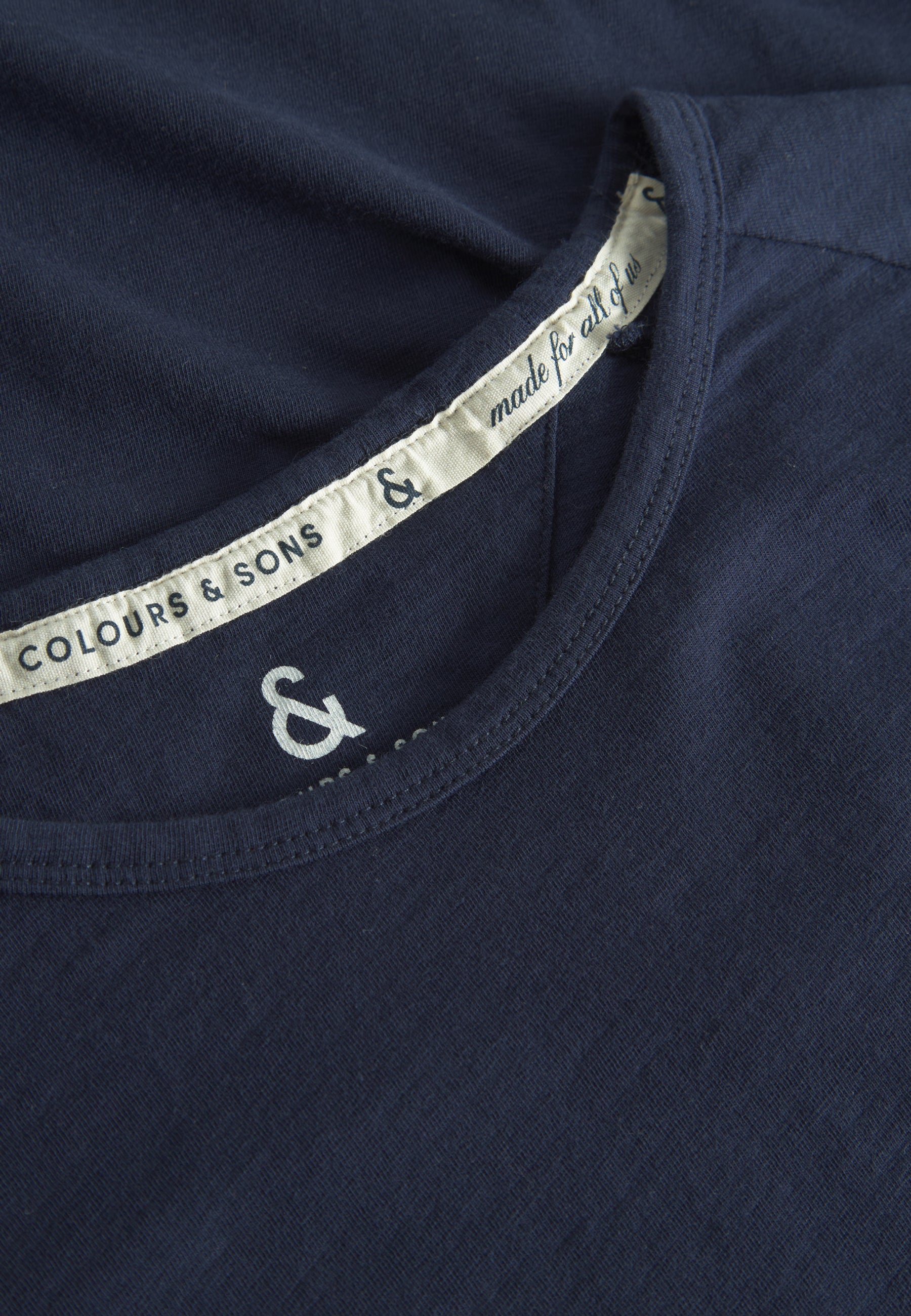 T-shirt à manches longues - Slub in Navy Chemises Colours and Sons   