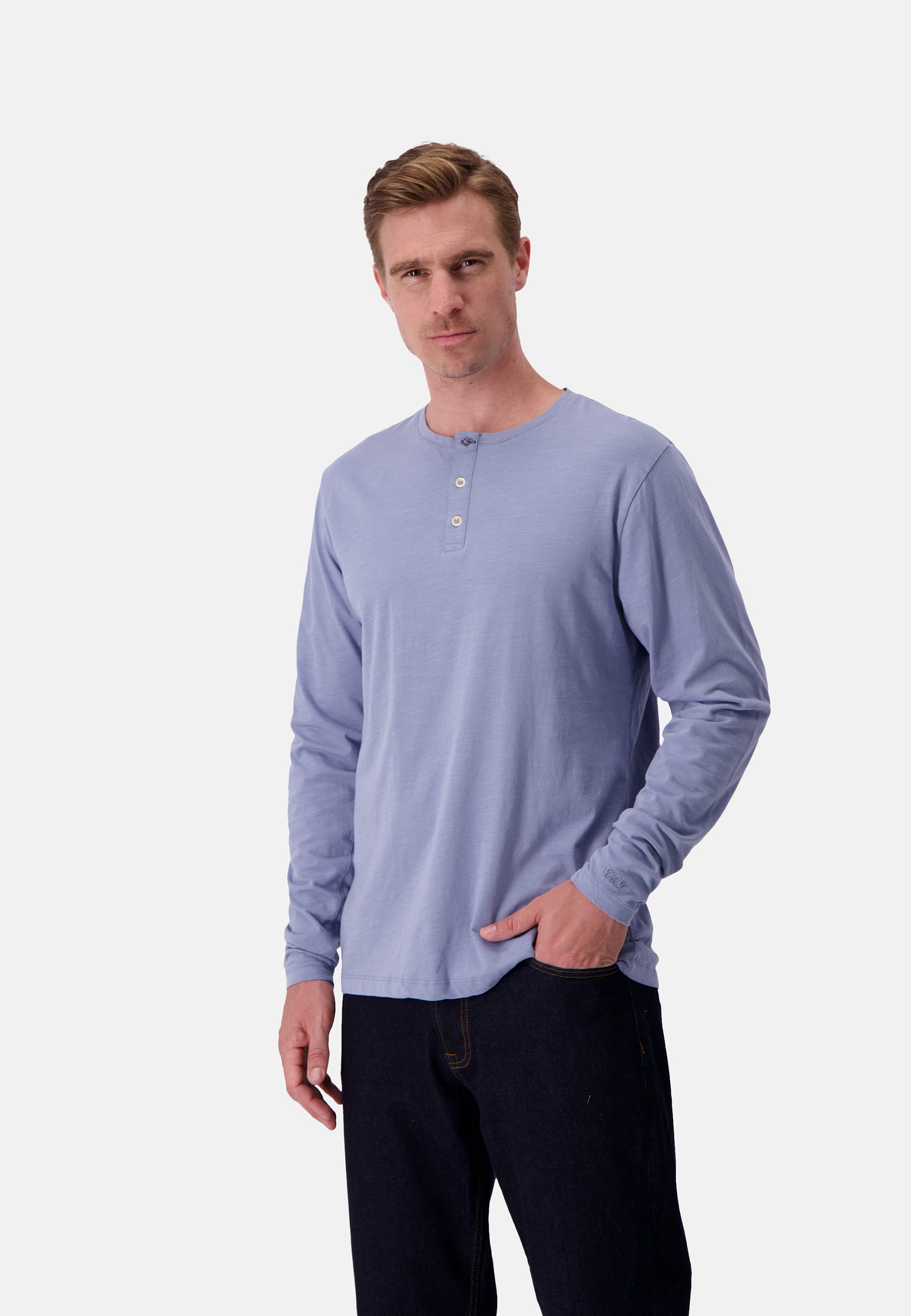 Henley - Slub en denim T-shirts Colours and Sons   