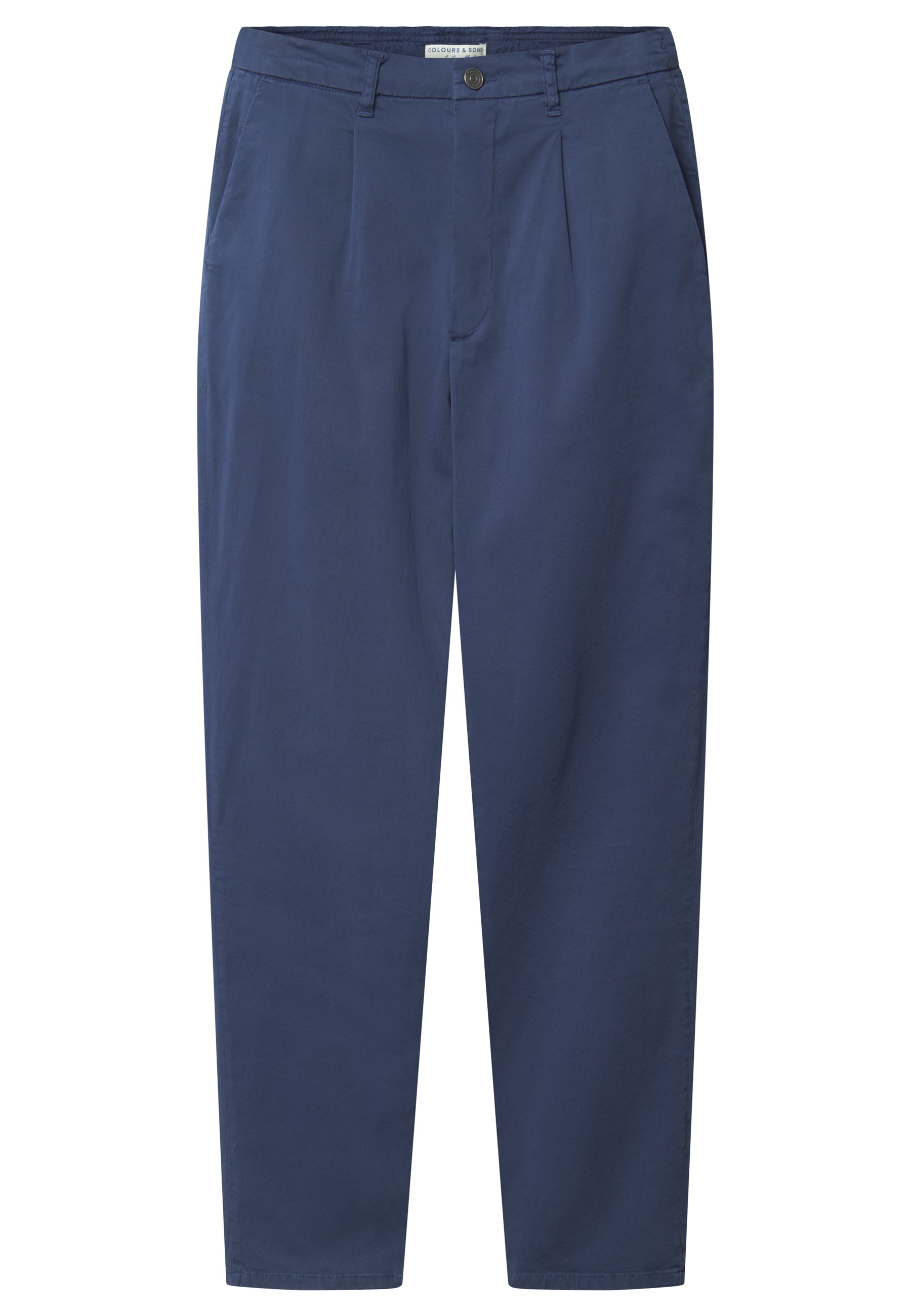 Pants-Cropped Chino in Navy Pantalons Colours and Sons   