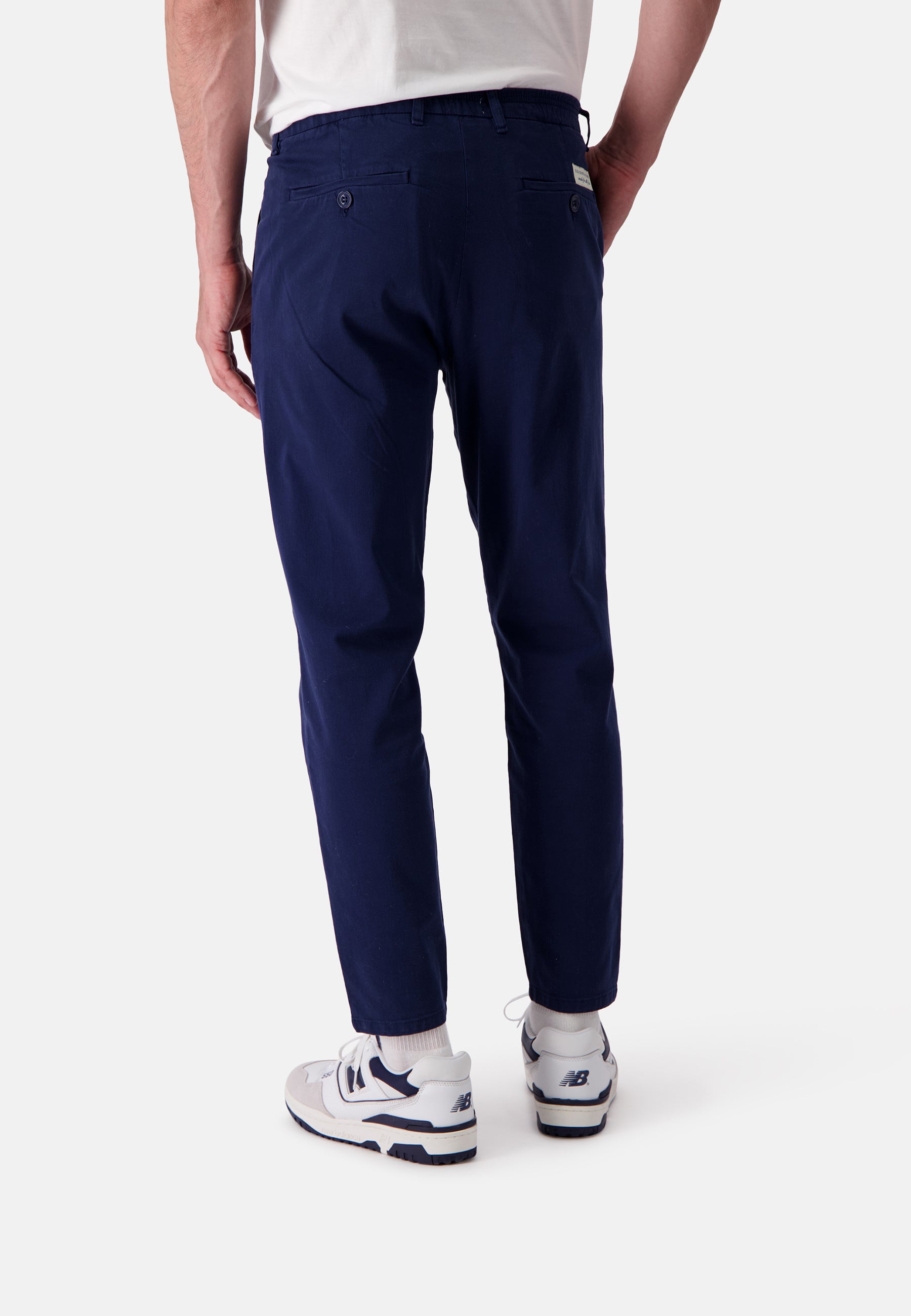 Pants-Cropped Chino in Navy Pantalons Colours and Sons   