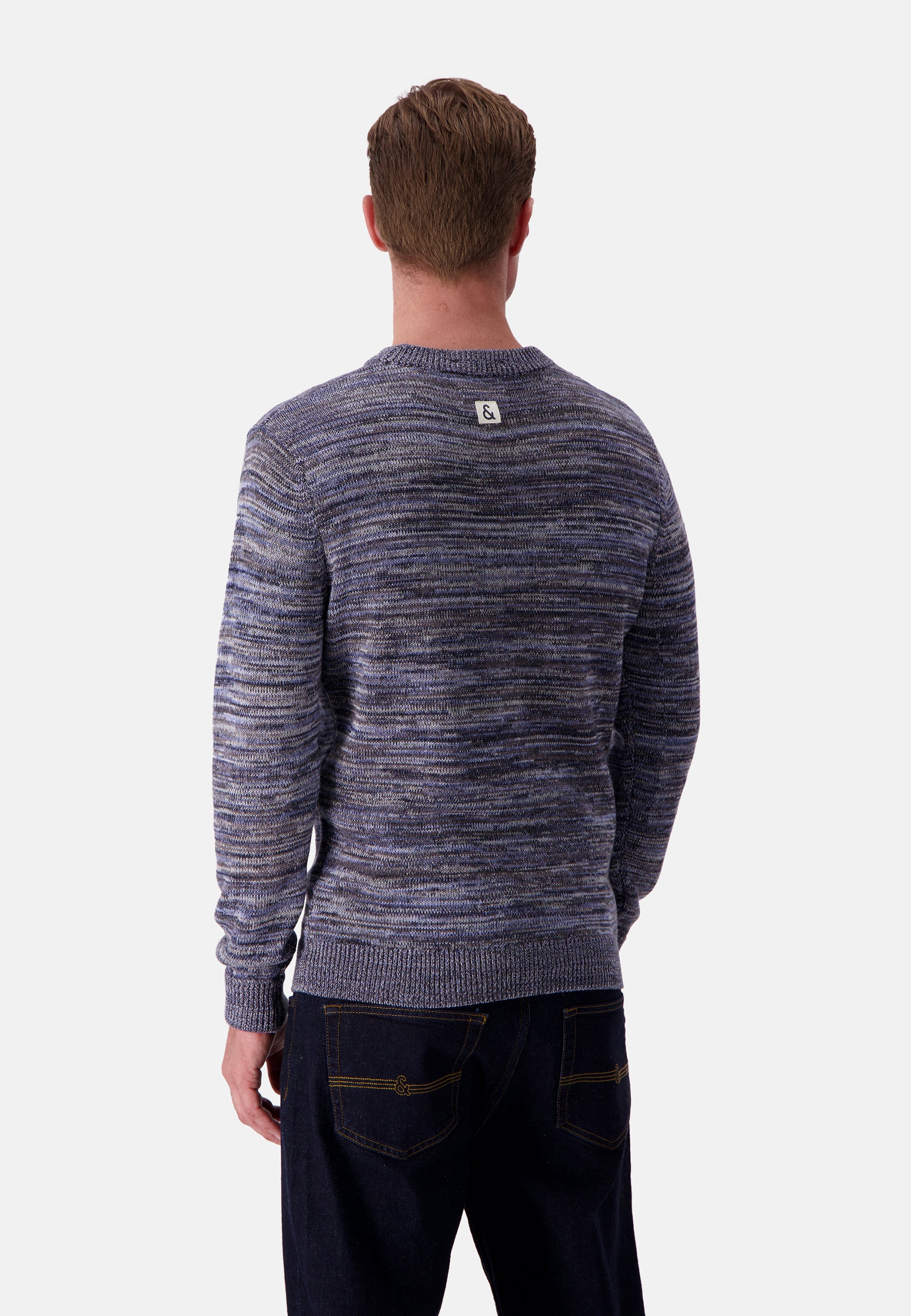 Roundneck Mouliné en pierre Pull en mouliné Colours and Sons   