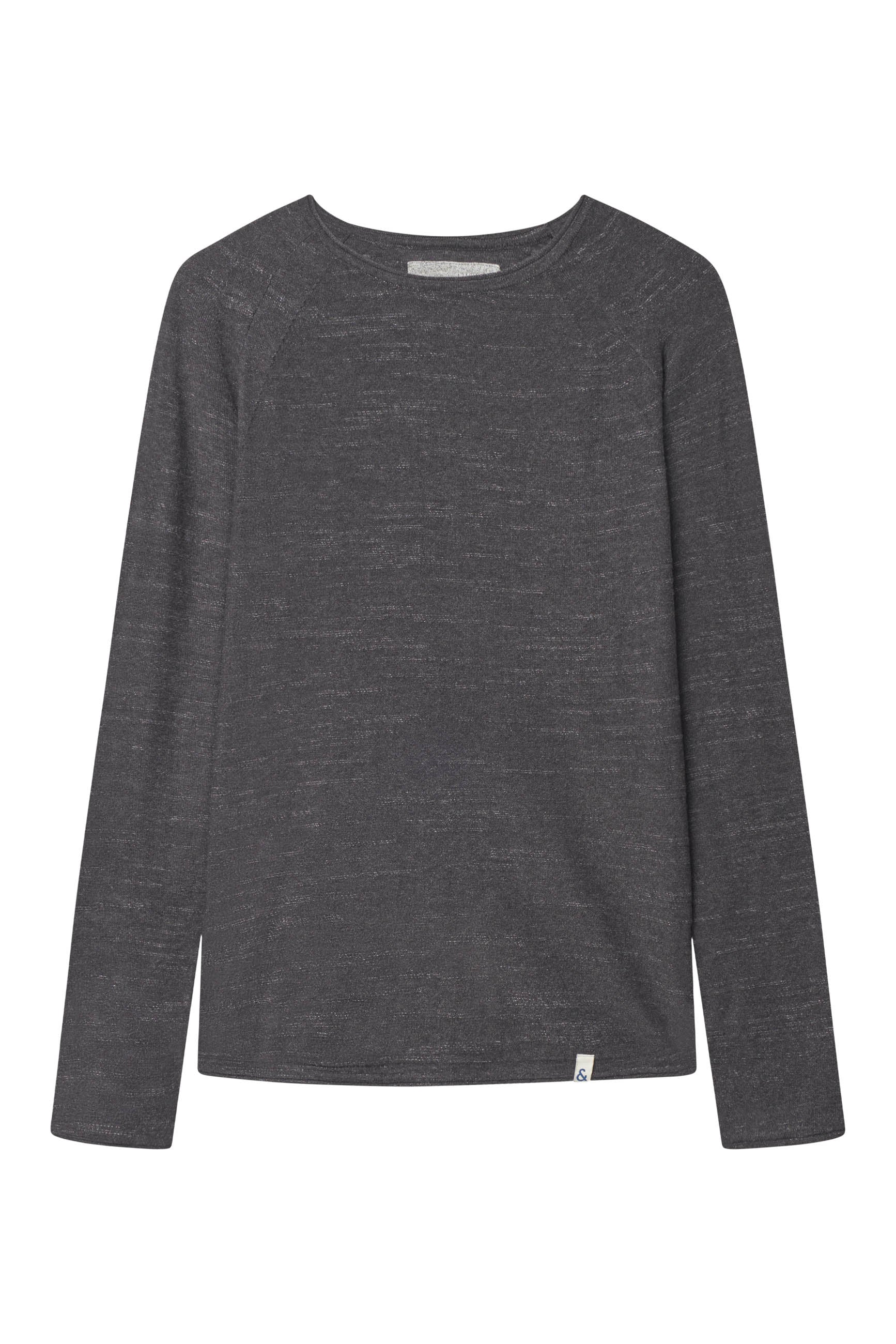 Roundneck Slub in Anthracite Pullover Colours and Sons   