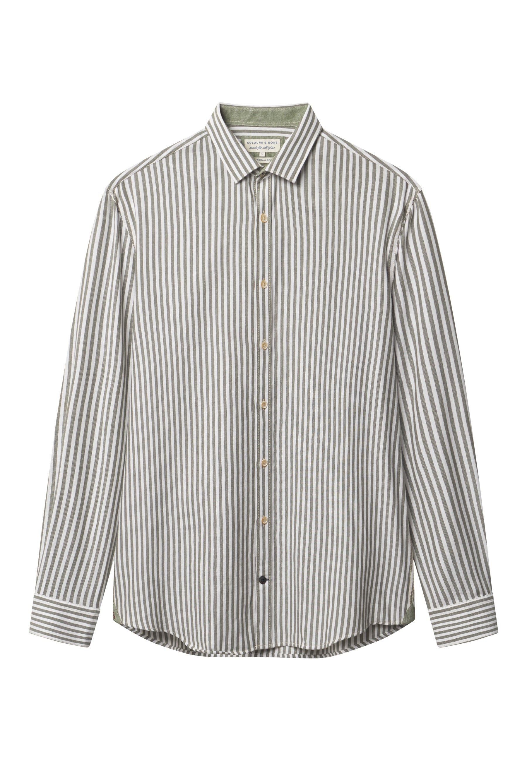 Chemise Brushed Twill Stripes à Clover Stripes Chemises Colours and Sons   