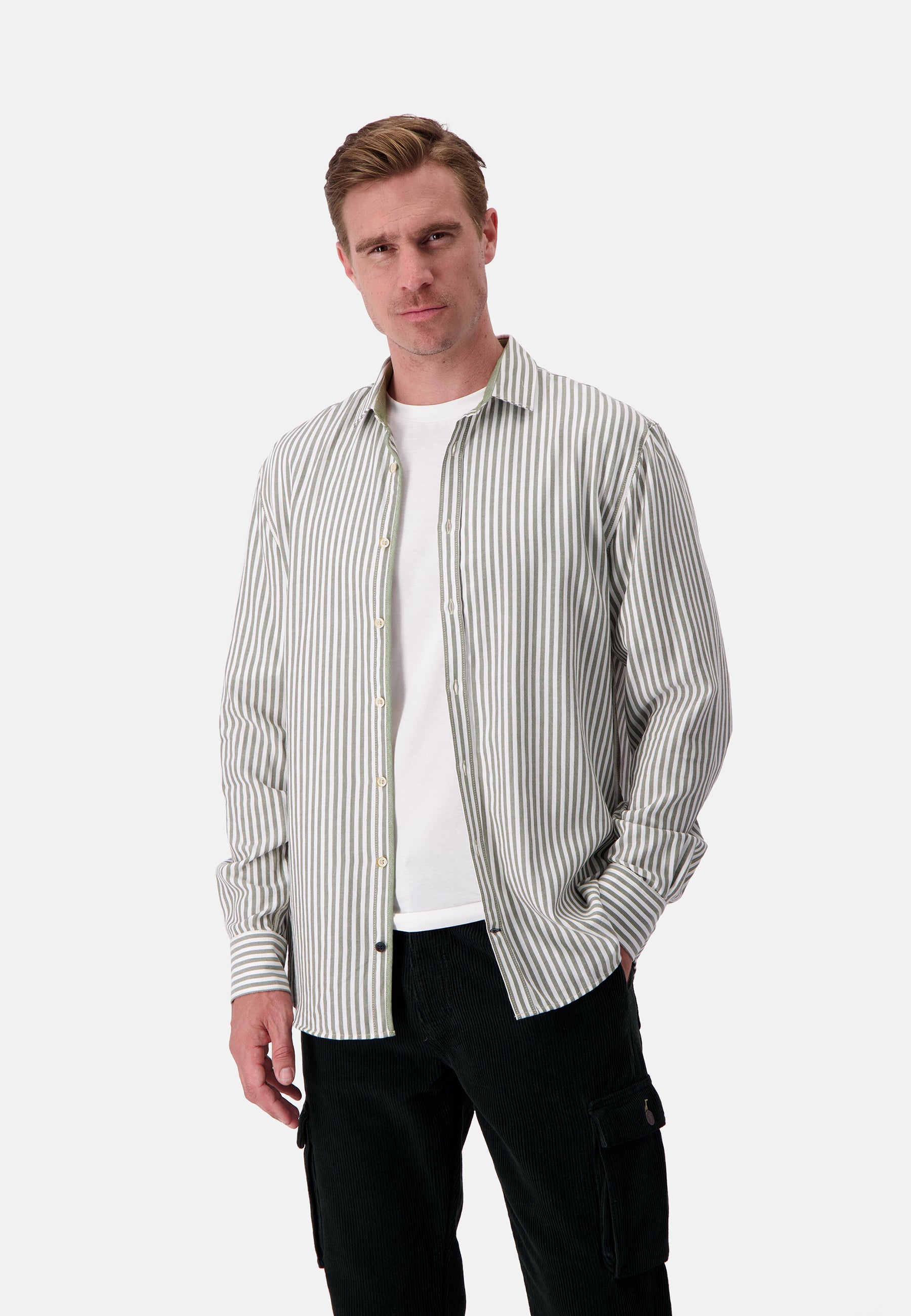 Chemise Brushed Twill Stripes à Clover Stripes Chemises Colours and Sons   