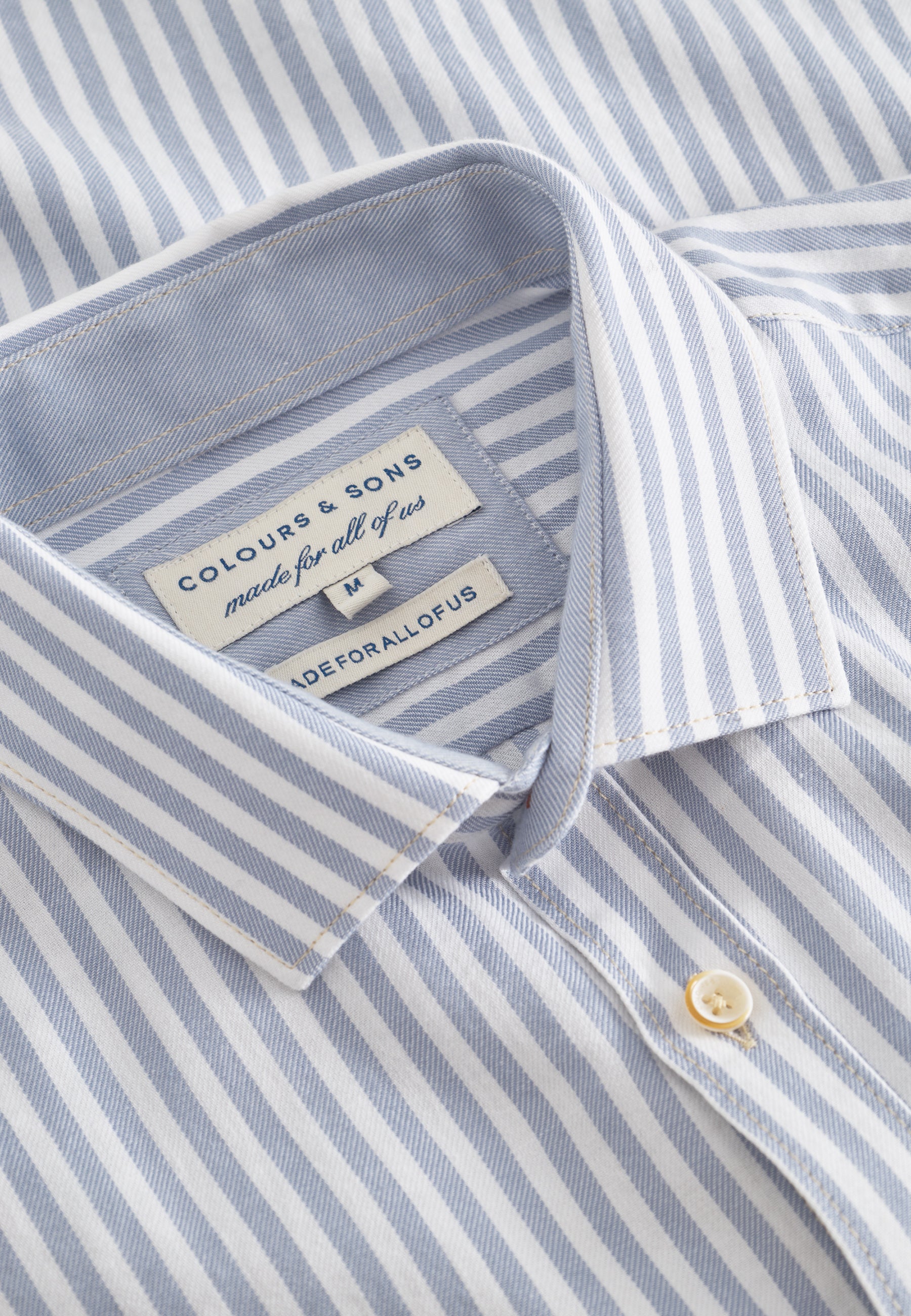 Chemise Brushed Twill Stripes dans Chemises Lake Stripes Colours and Sons   