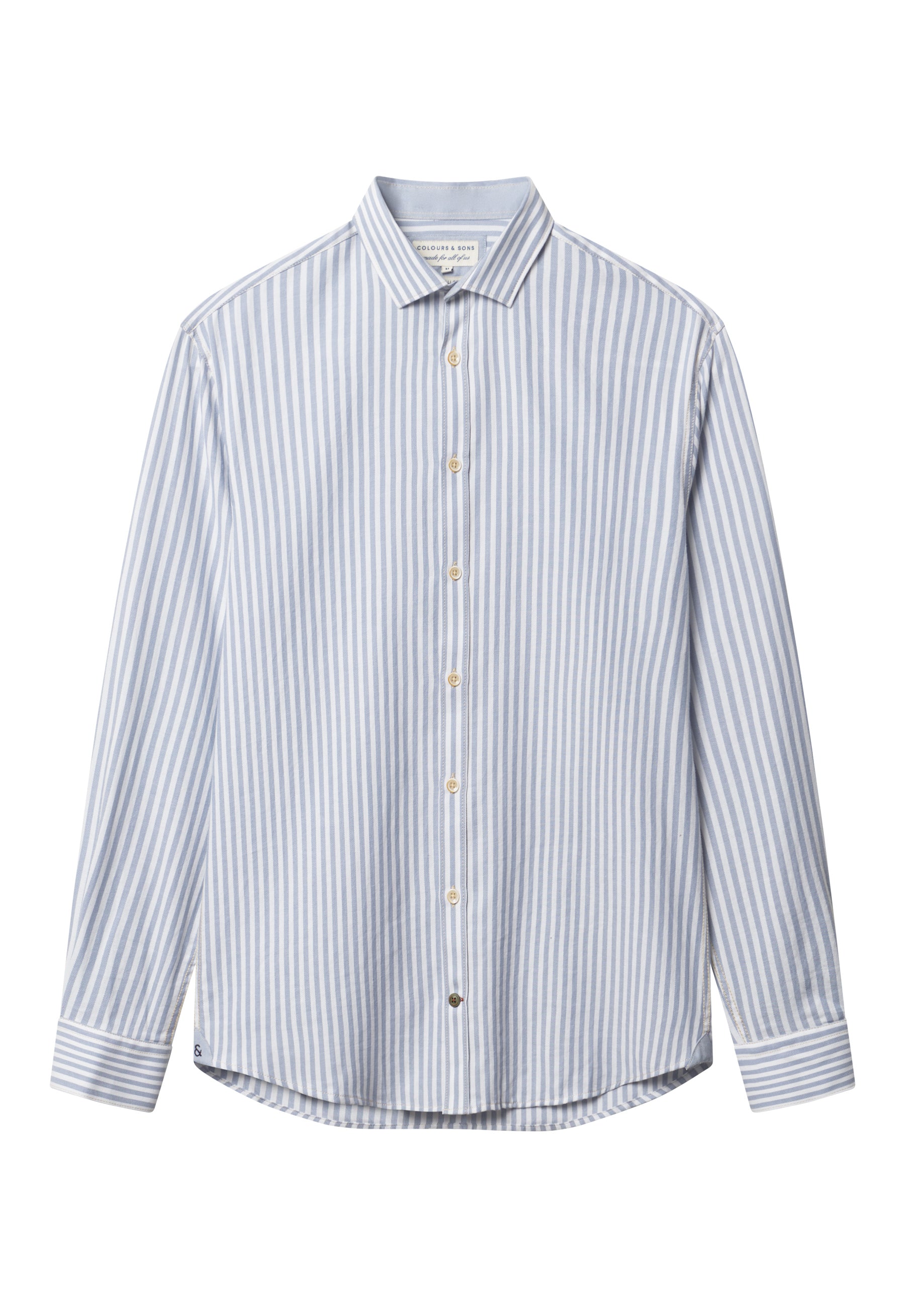 Chemise Brushed Twill Stripes dans Chemises Lake Stripes Colours and Sons   