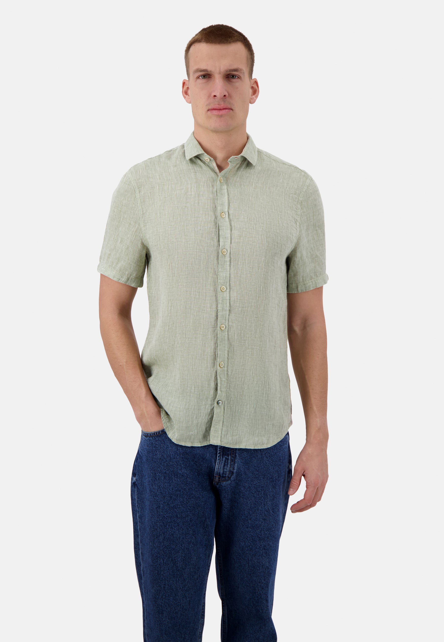 Chemise-Lin en Chemises Olive Colours and Sons   