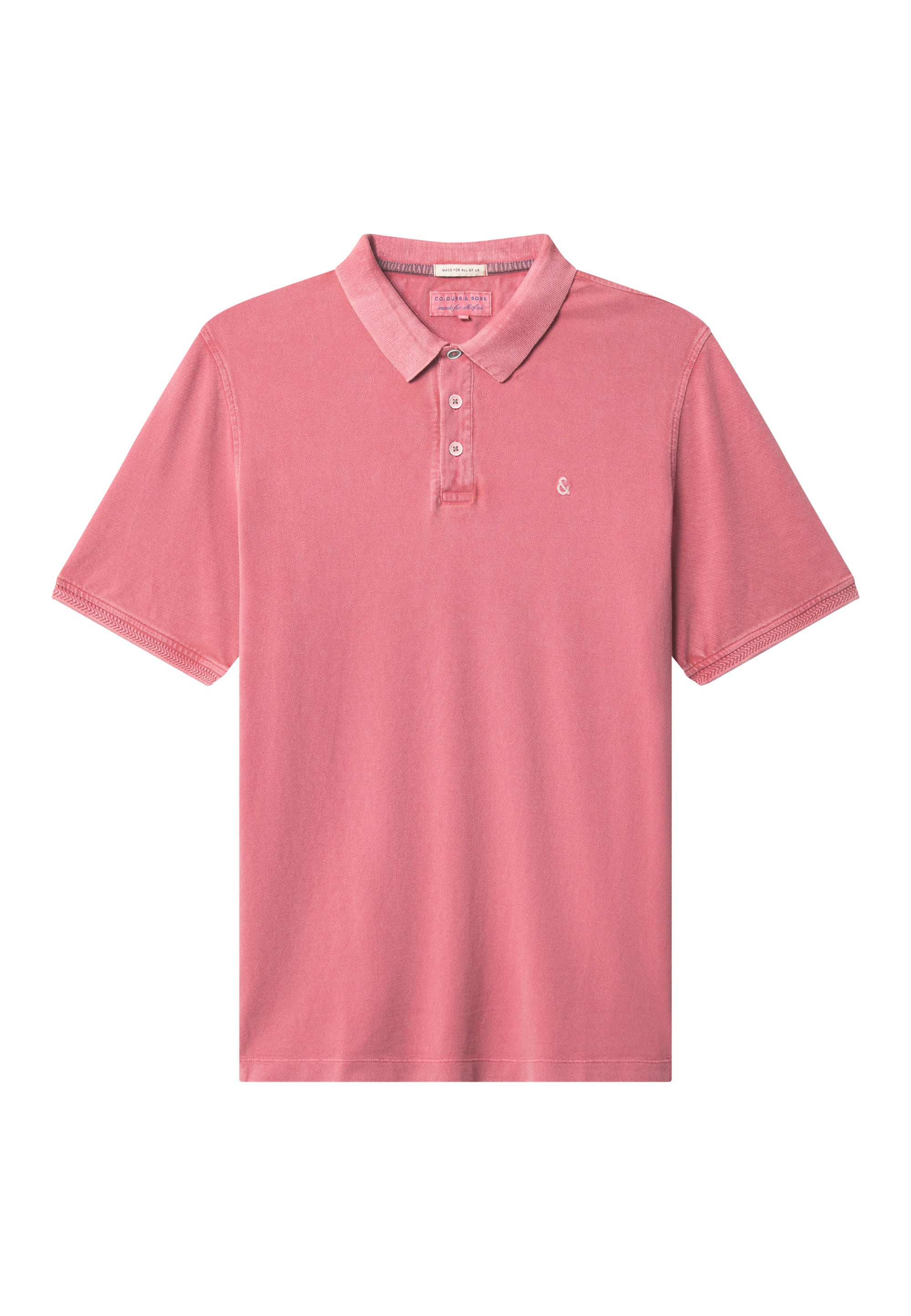 Polo Vêtement Teint en Polos Mauve Colours and Sons   