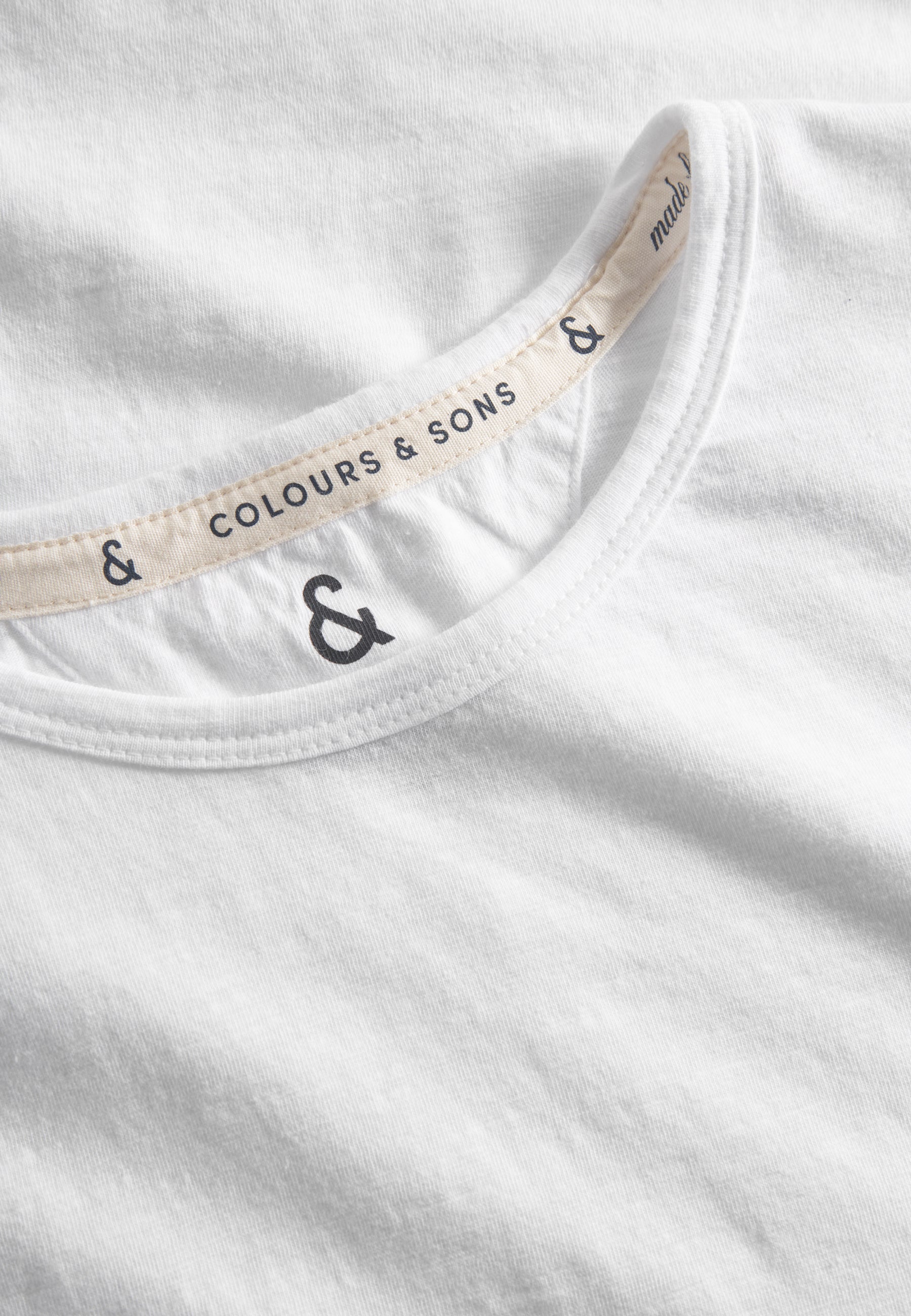 T-shirt - Slub in White T-shirts Colours and Sons   