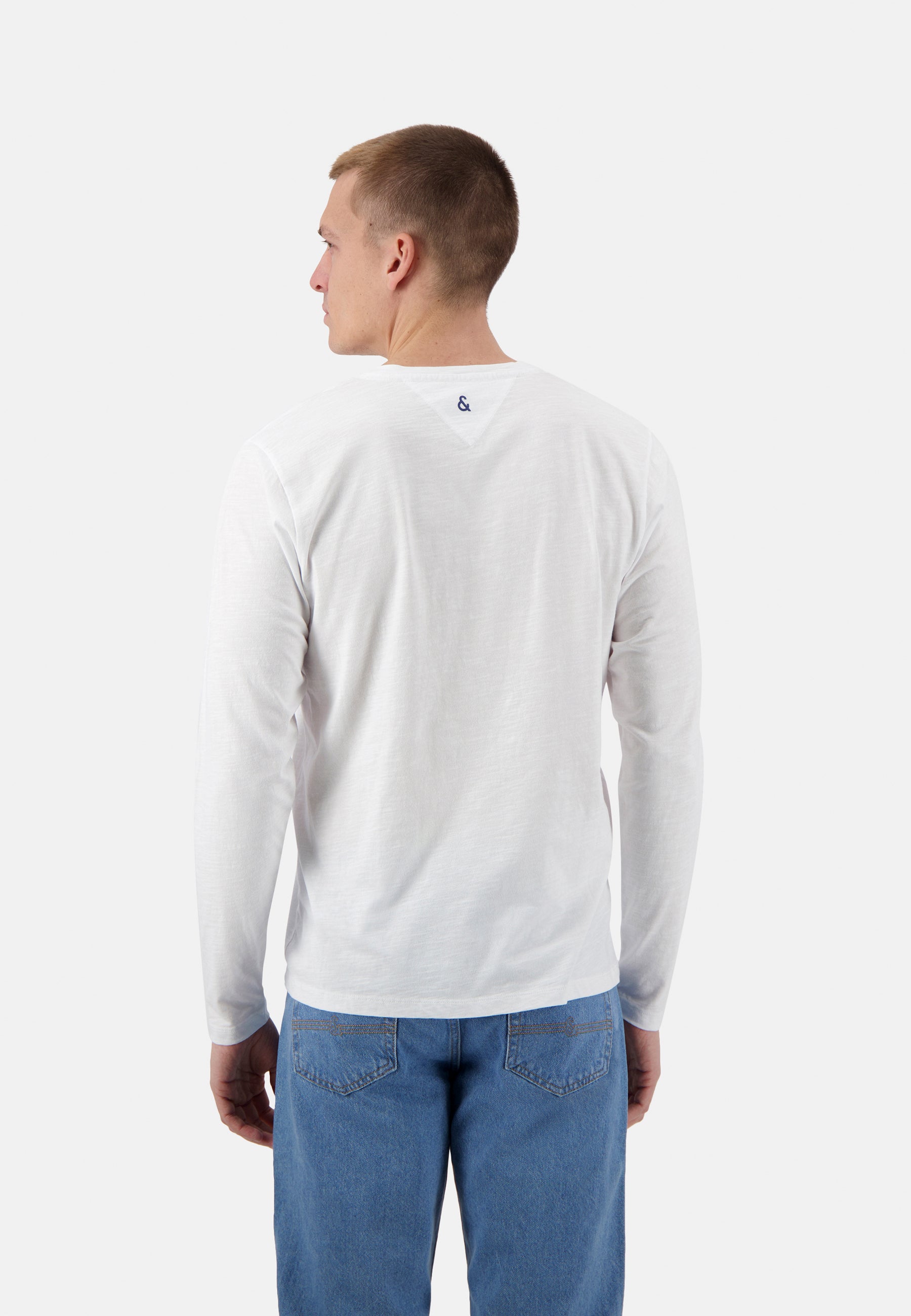 Henley - Slub en blanc T-shirts Colours and Sons   