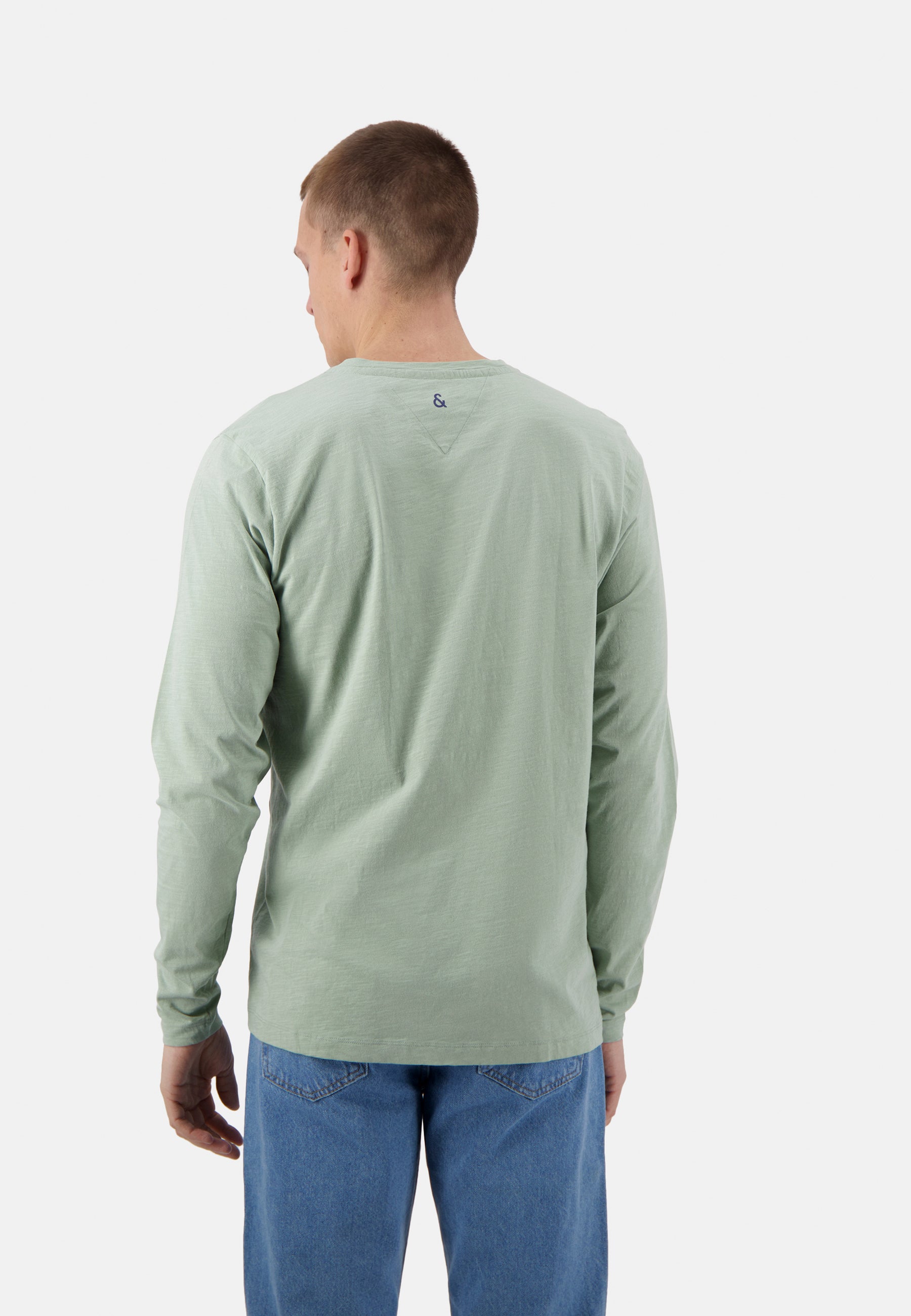 Henley - Slub en pistache T-shirts Colours and Sons   