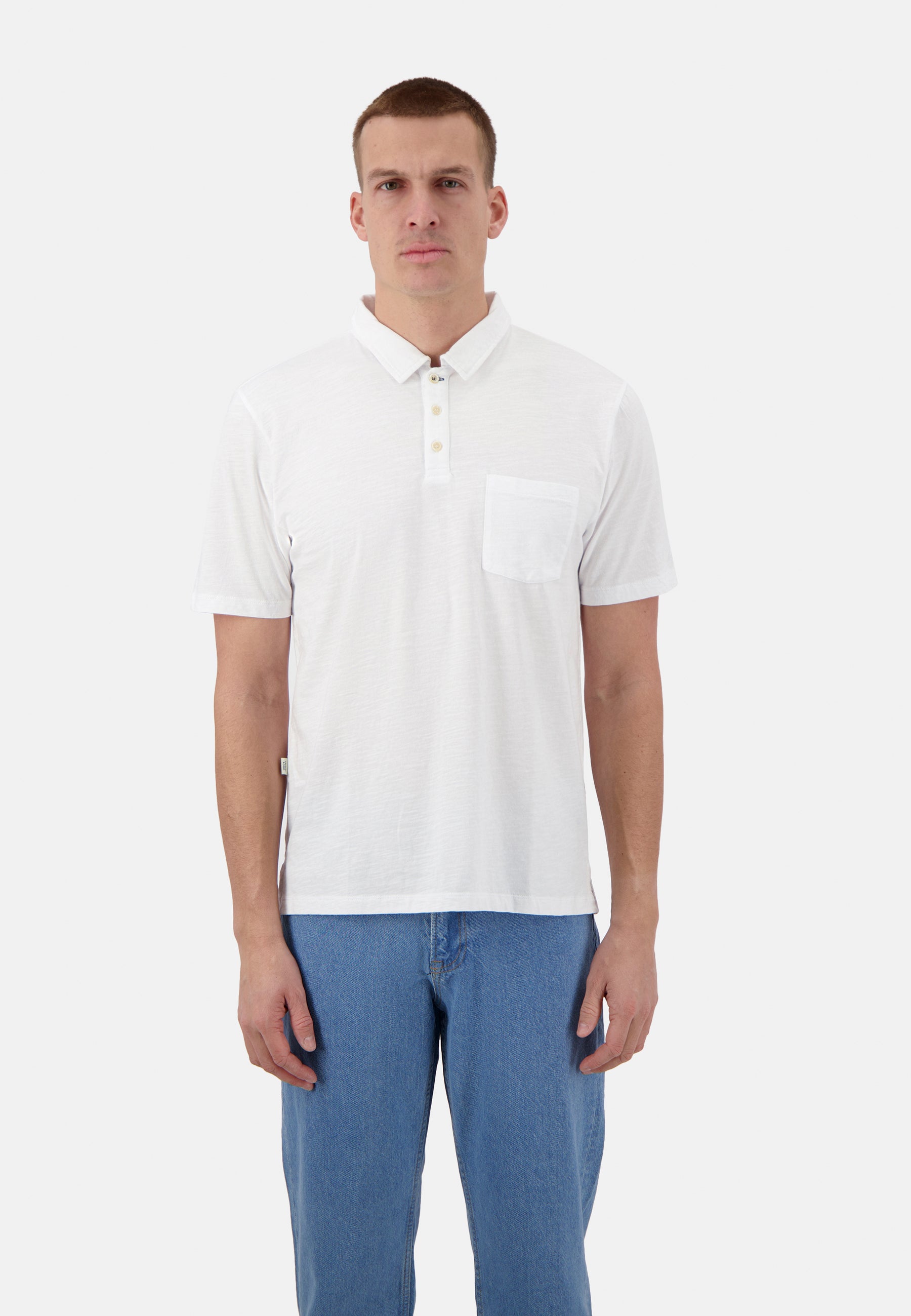 Polo - Slub in White Polos Colours and Sons   