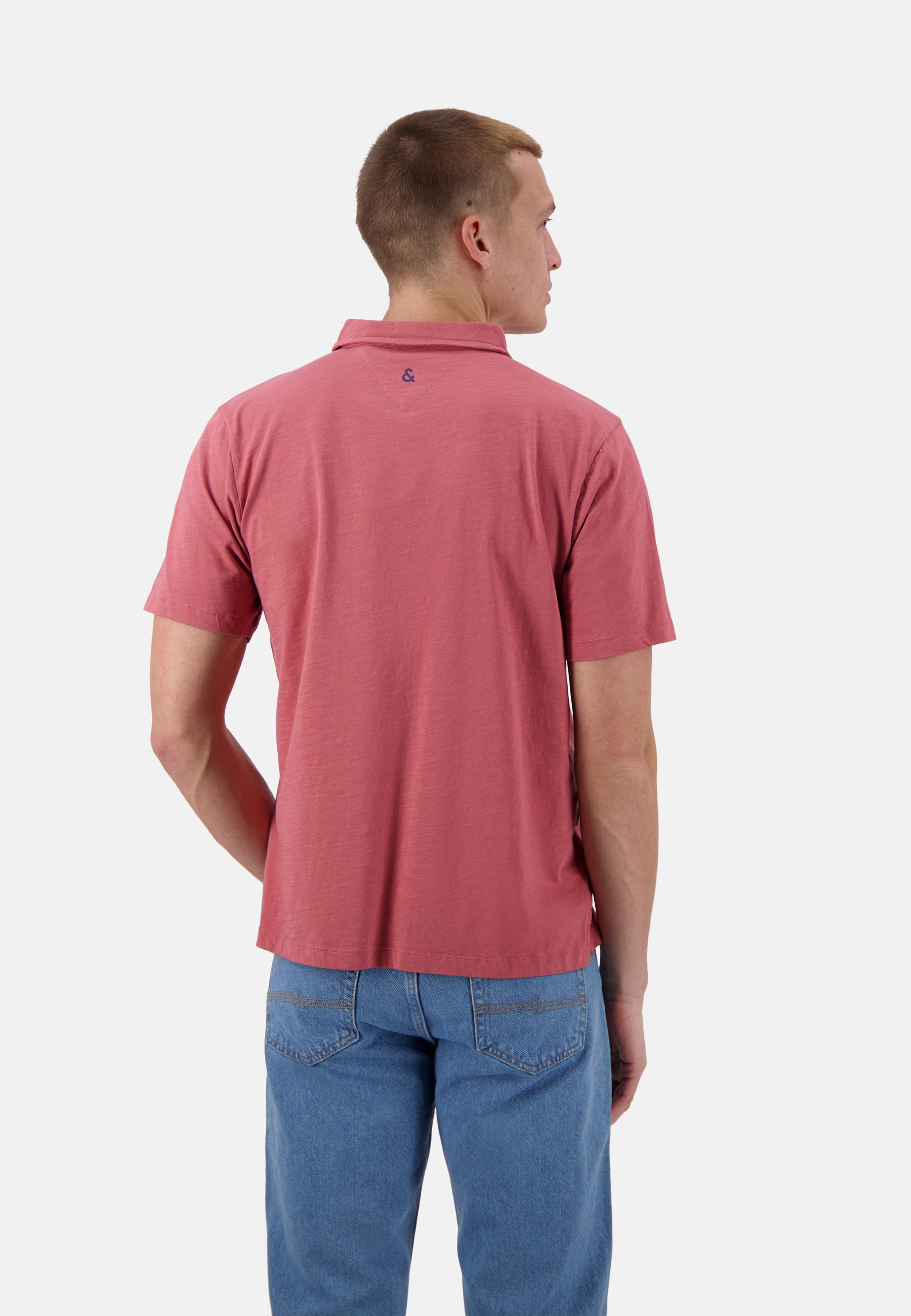 Polo - Slub en mauve Polos Colours and Sons   