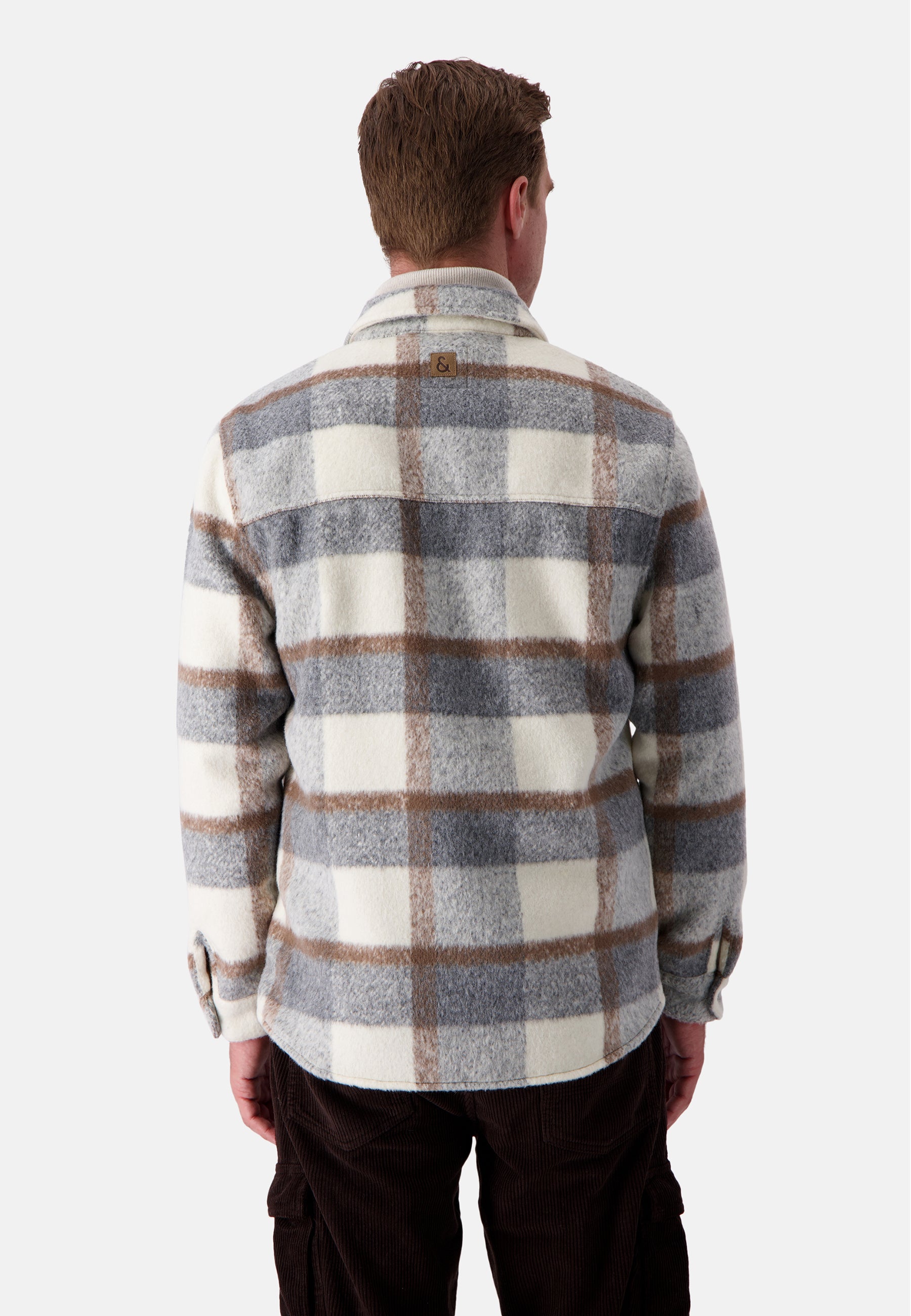 Worker Jacket Zipped in Desert Check Vestes Colours and Sons   