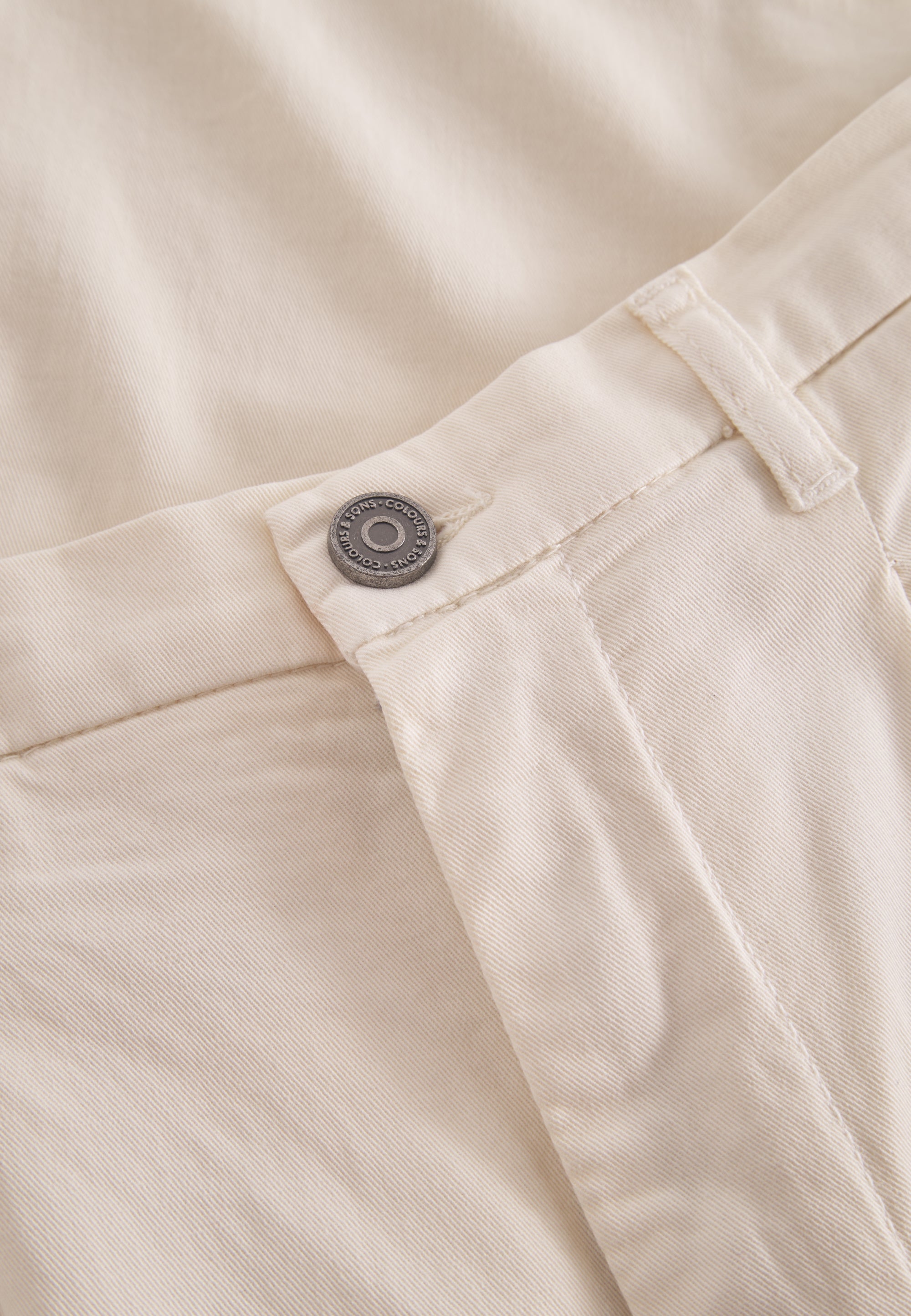 Pants-Cropped Chino en blanc cassé Pantalons Colours and Sons   