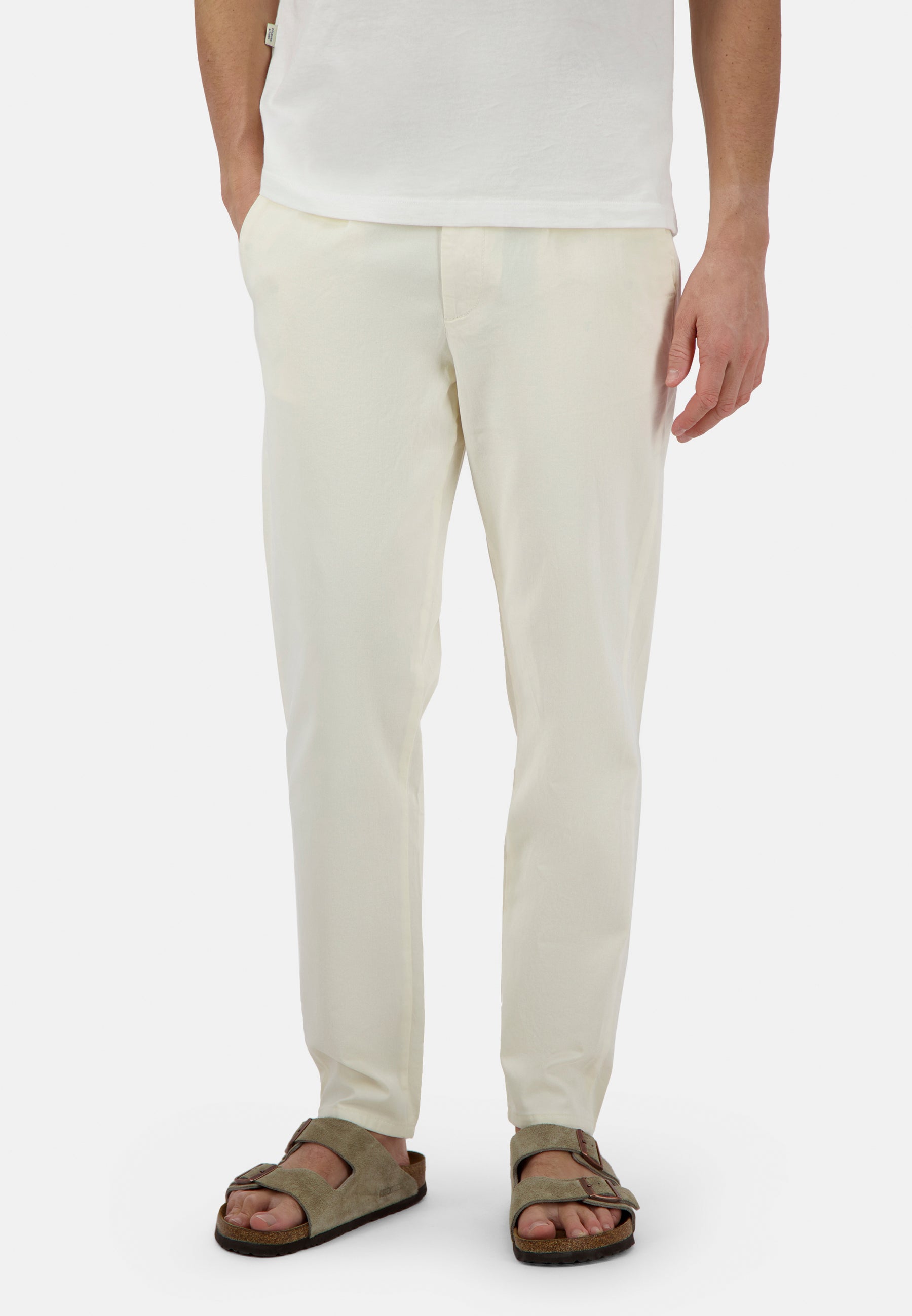 Pants-Cropped Chino en blanc cassé Pantalons Colours and Sons   