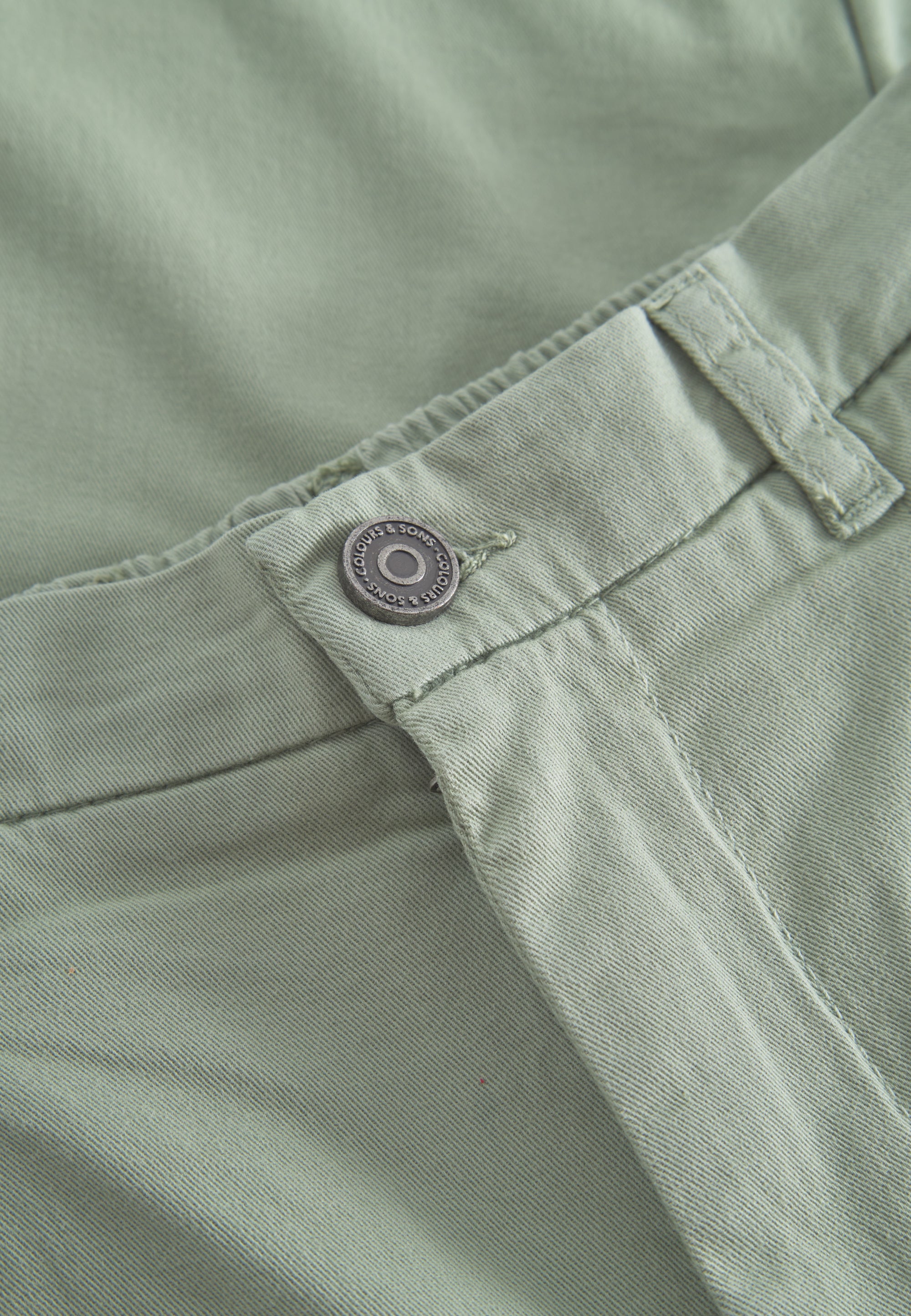 Pants-Cropped Chino en pantalon pistache Colours and Sons   