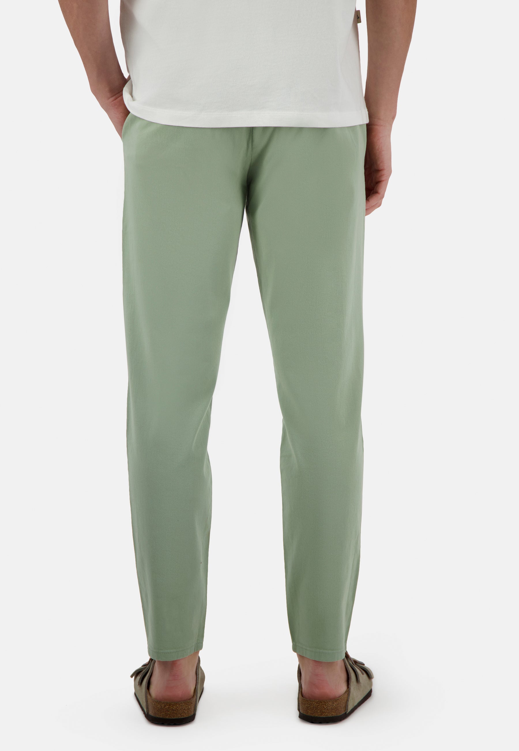 Pants-Cropped Chino en pantalon pistache Colours and Sons   