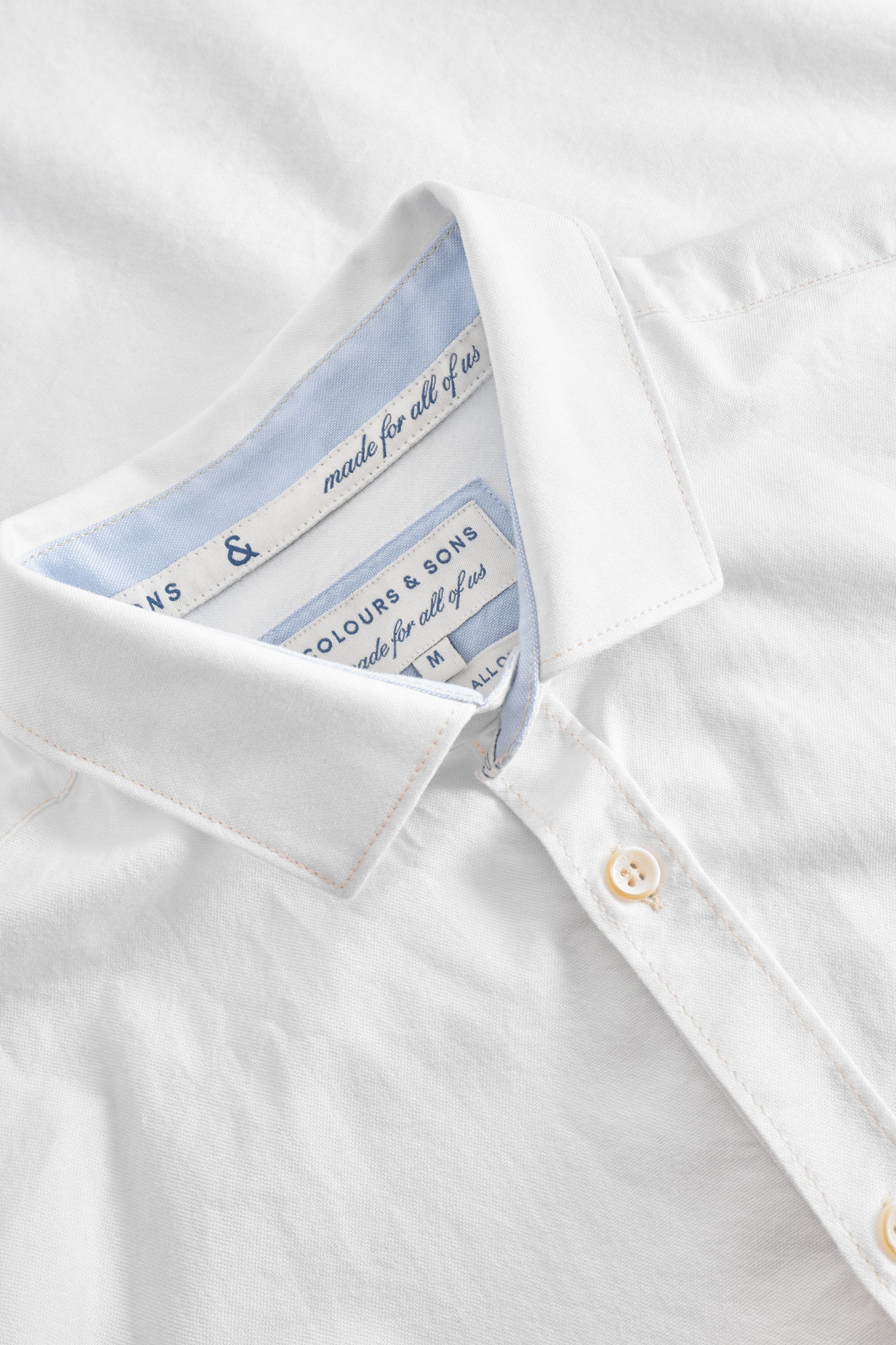 Shirt-Soft Oxford en blanc