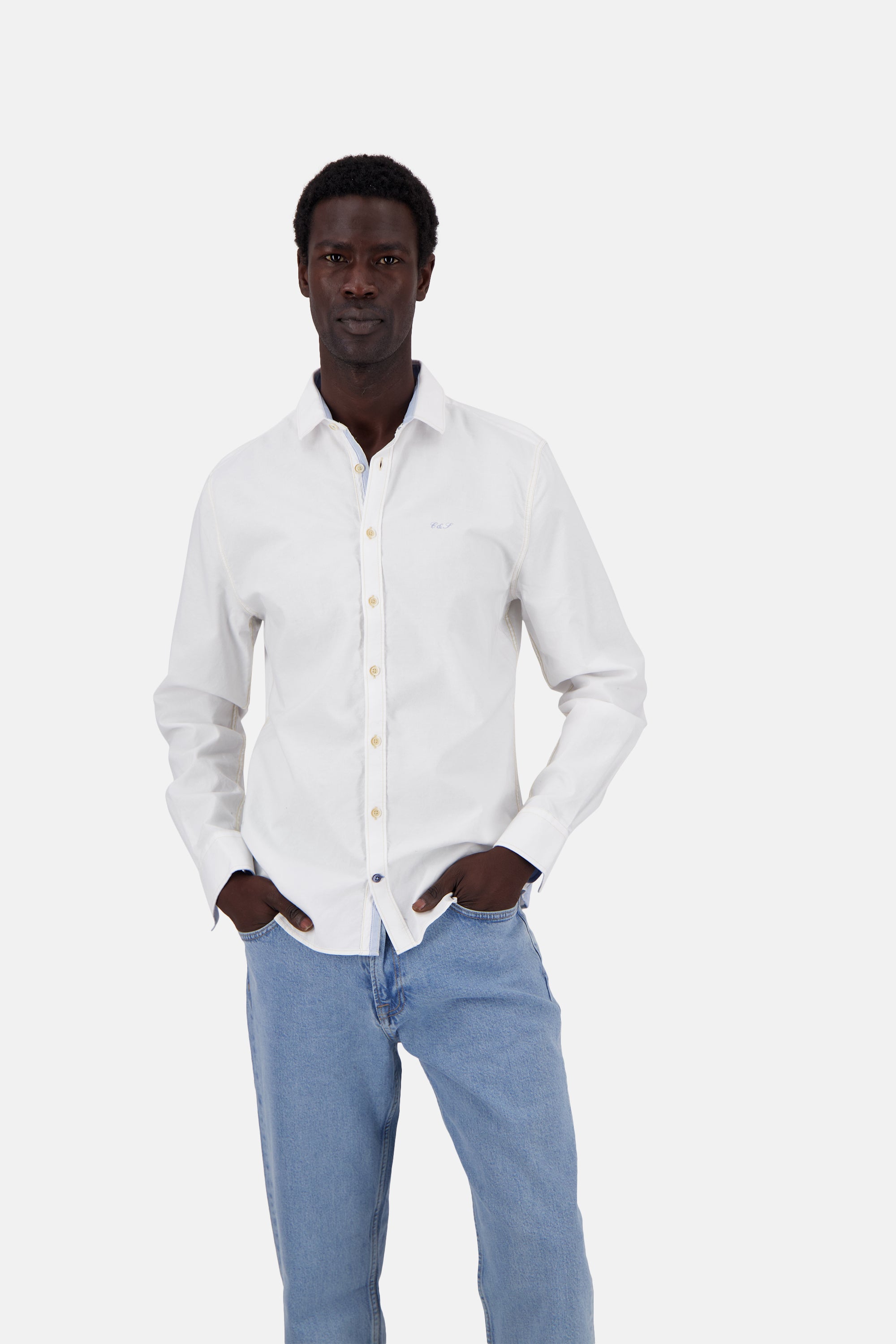 Shirt-Soft Oxford in White Chemises Colours and Sons