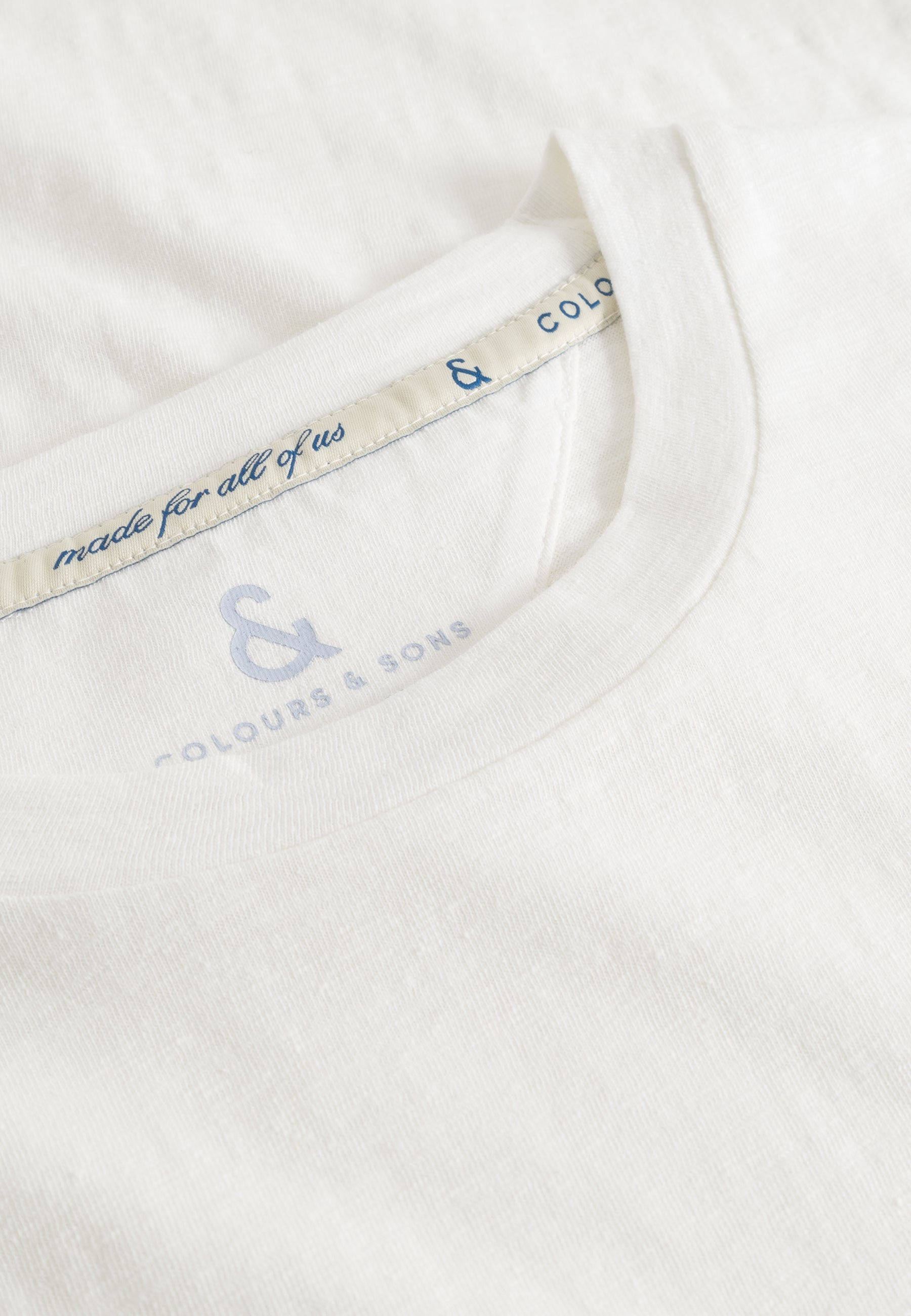 T-shirt-lin Blend en blanc T-shirts Colours and Sons
