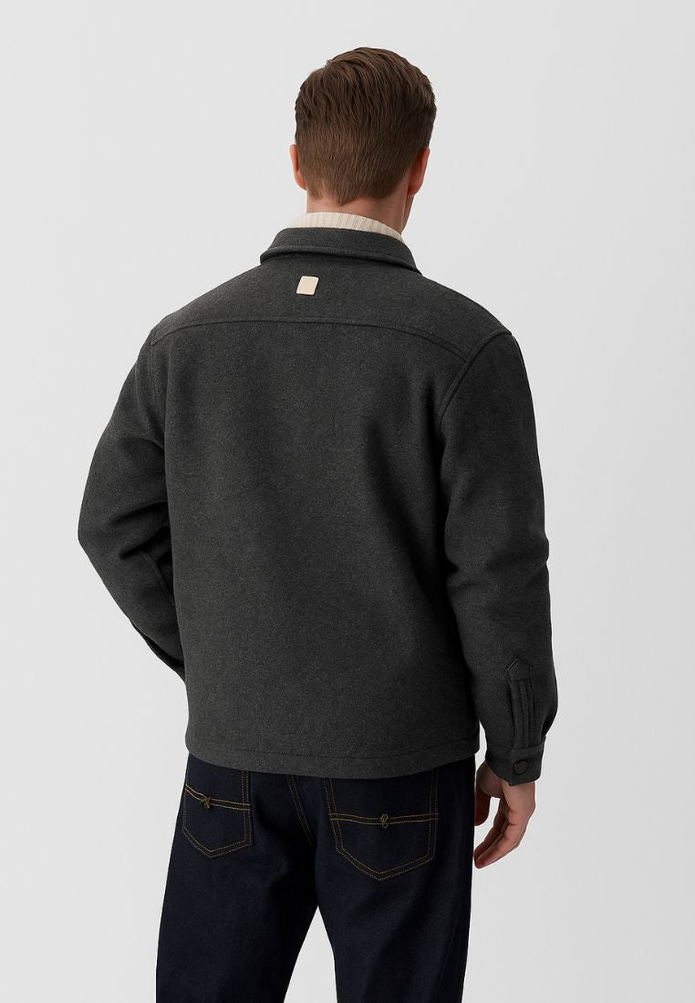 Worker Jacket-Soft Touch in Grey Chemises Colours and Sons
