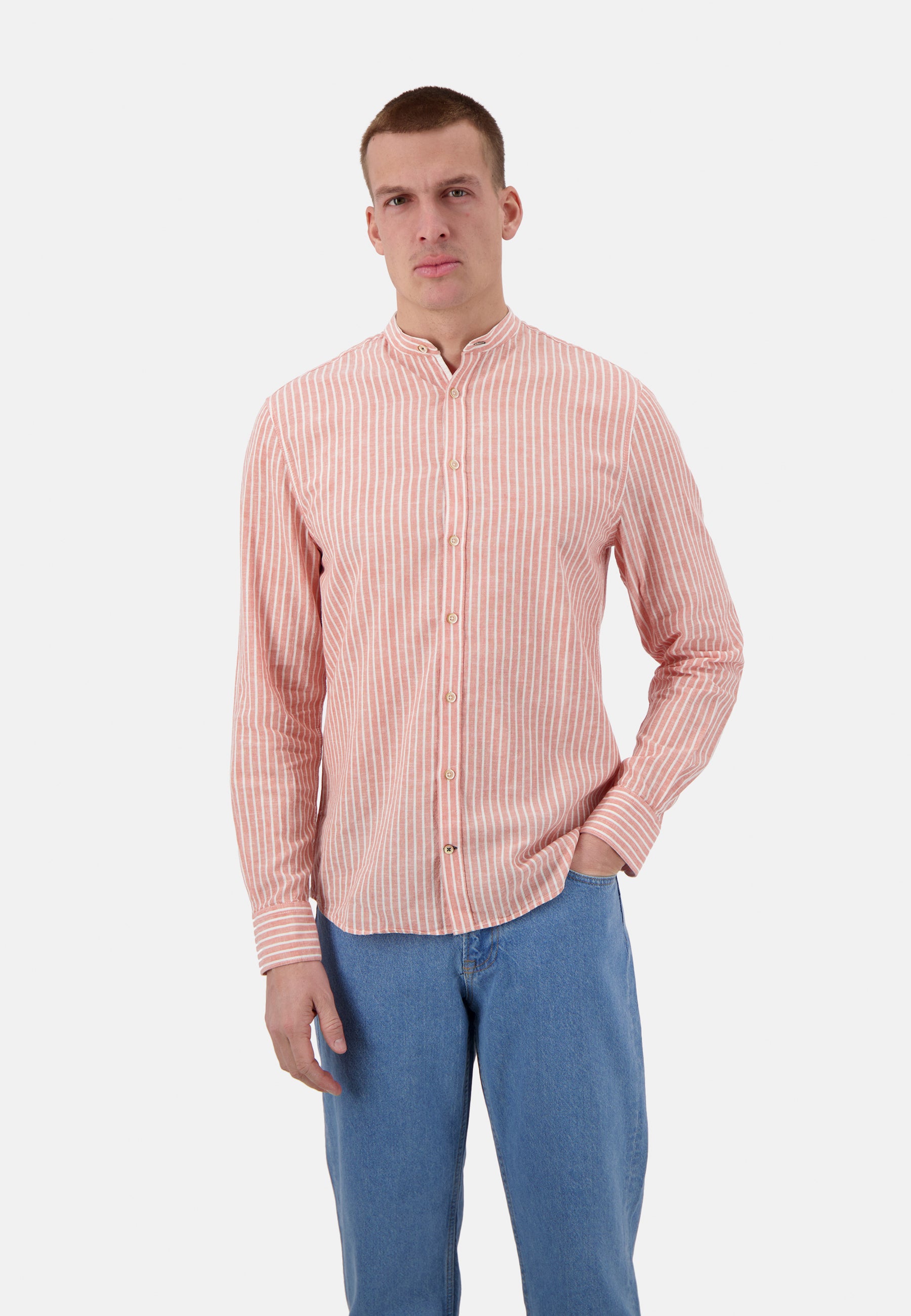 Chemise-Lin Mélange Rayures en Chemises Pêche Rayures Colours and Sons   