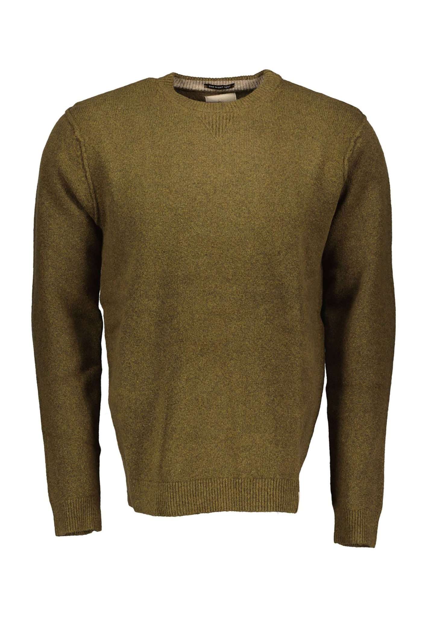 Pull en laine Roundneck Touch in Olive Colours and Sons   