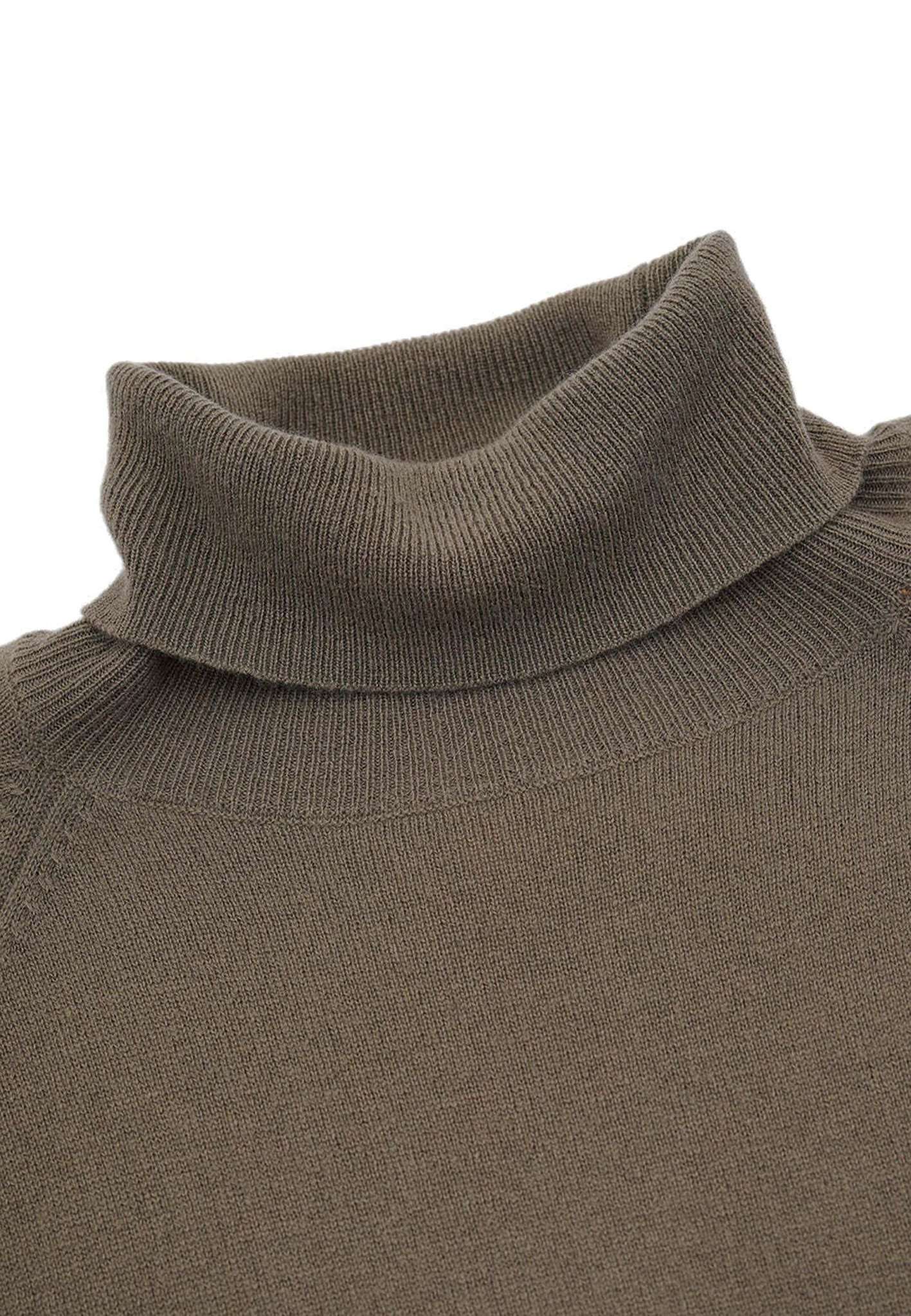 Turtleneck-Cashmere en Olive Pullover Colours and Sons   