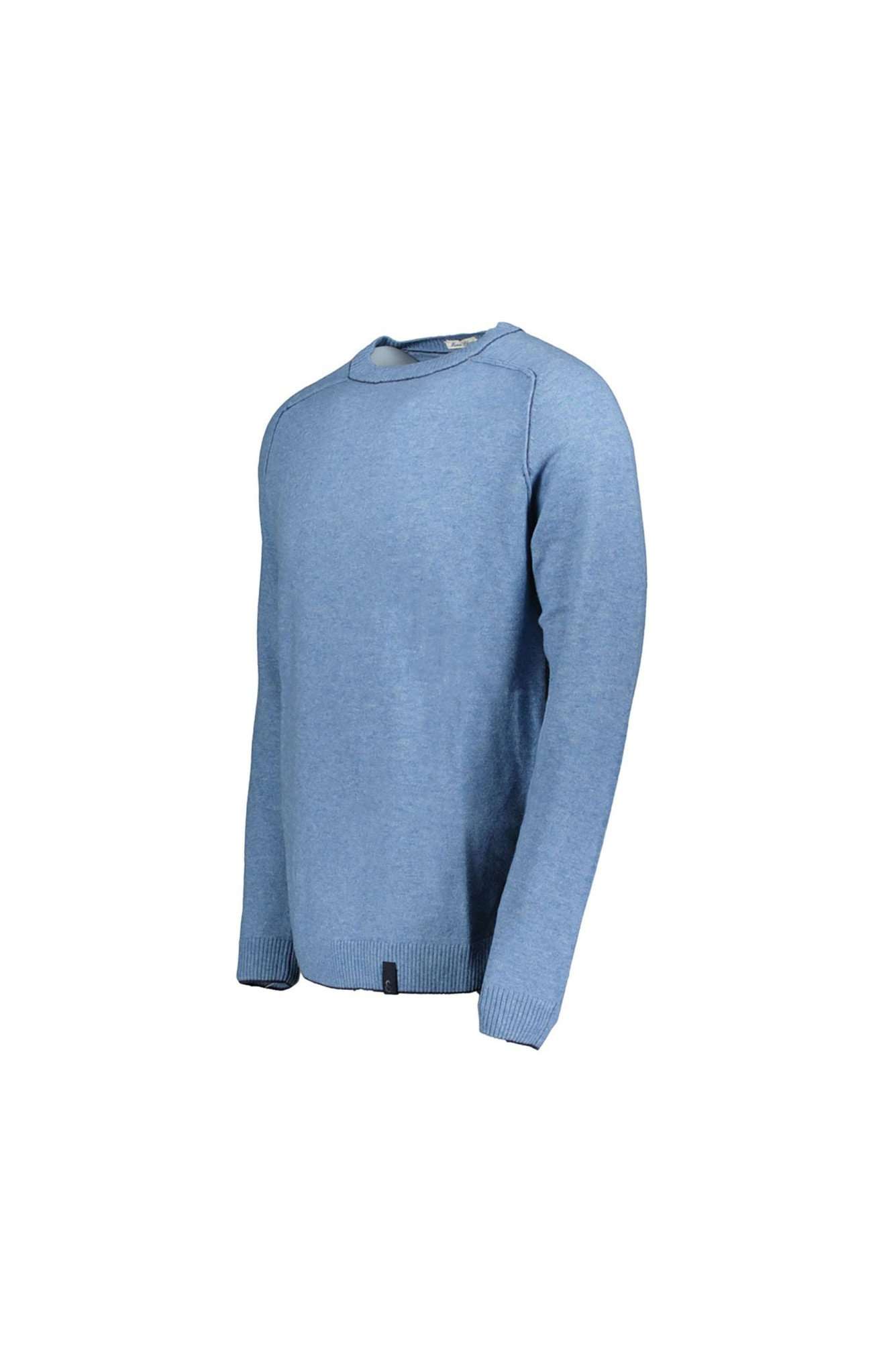 Roundneck-Merino Blend en pull en denim Colours and Sons   