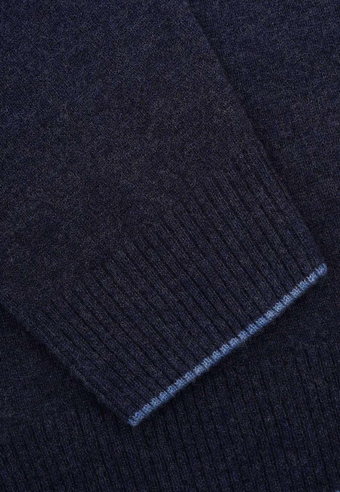 Roundneck-Merino Blend in Navy Pullover Colours and Sons   