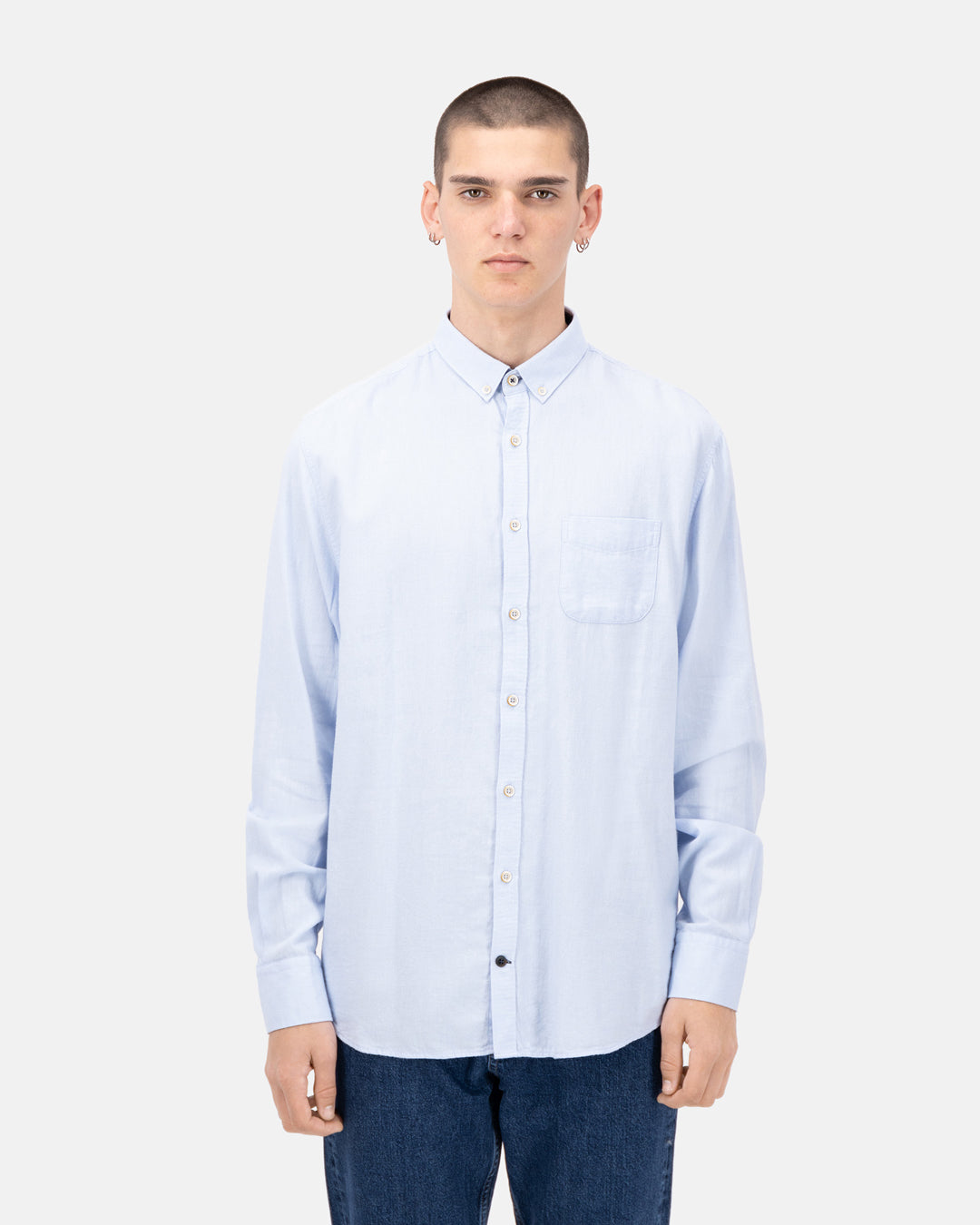 Shirt-Brushed Twill in Sky Chemises Colours and Sons   